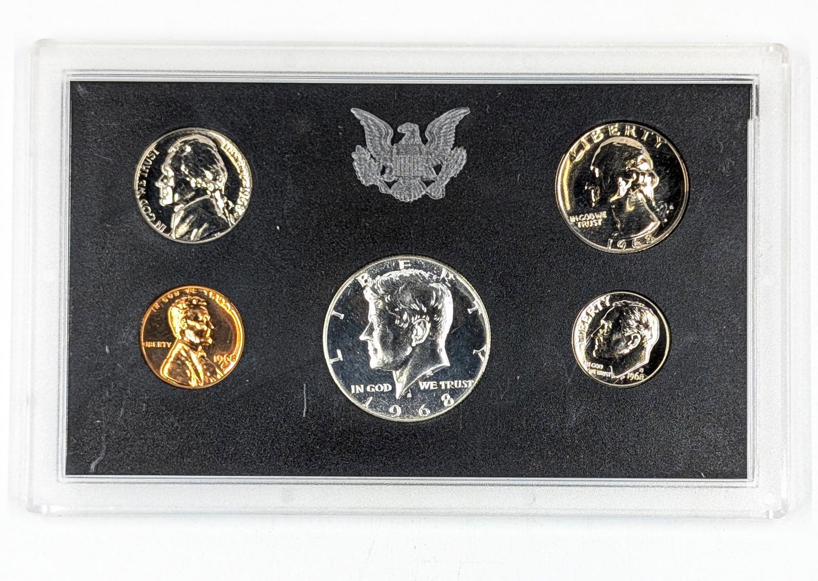 1968 US Mint Proof Set w/ Silver JFK Half (1 of 2)