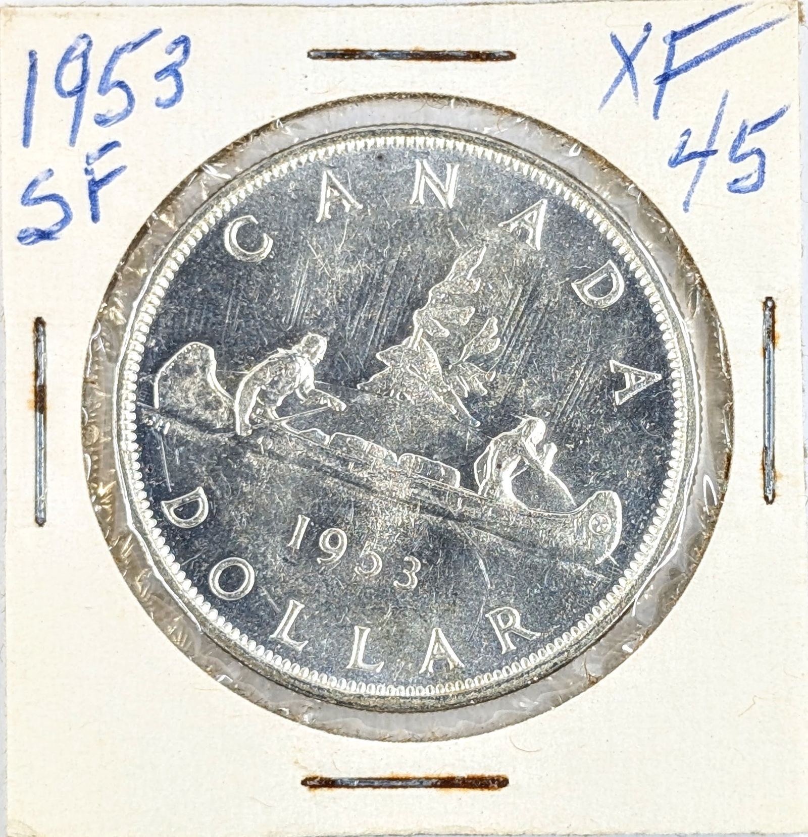 1953 Silver Canadian Dollar- Uncirculated (1 of 2)
