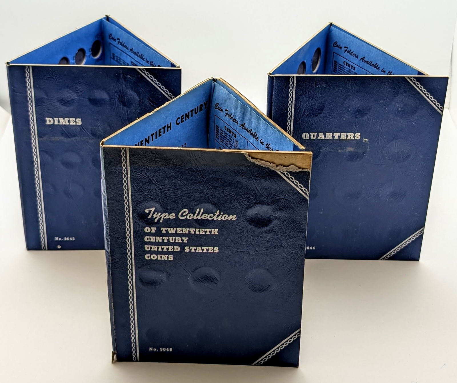 Lot of 3 Coin Empty Books- Dimes, Quarter, Type Collection of the Twentieth Century (1 of 3)