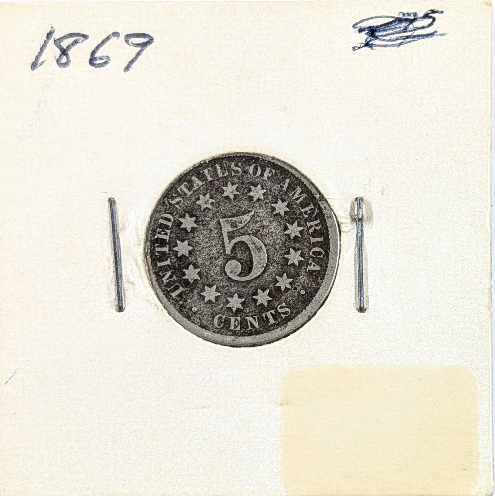 1869 Shield Nickel (1 of 2)