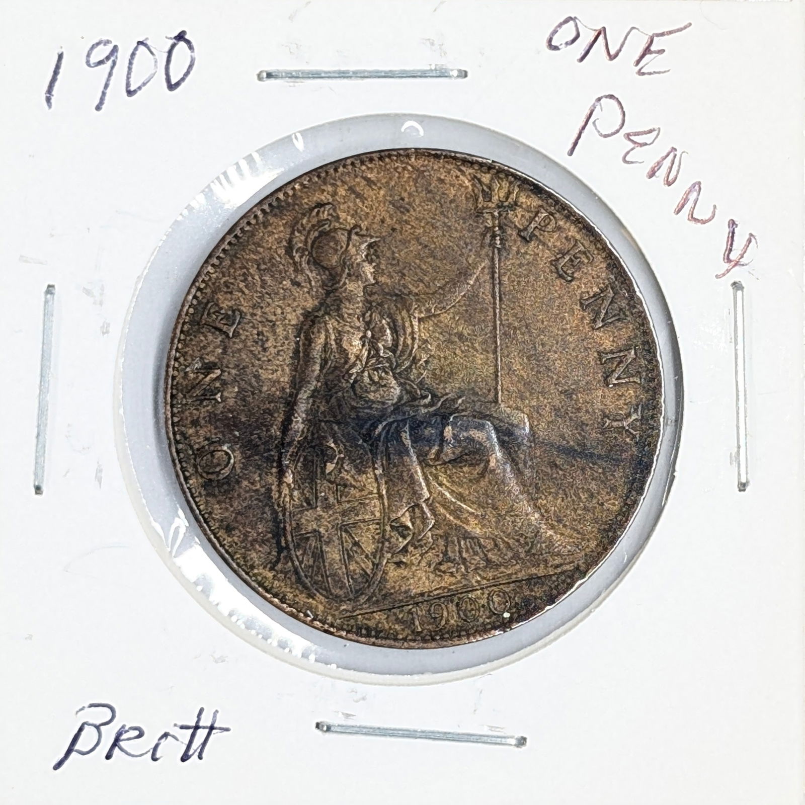 1900 Great Britain One Penny Coin (1 of 2)