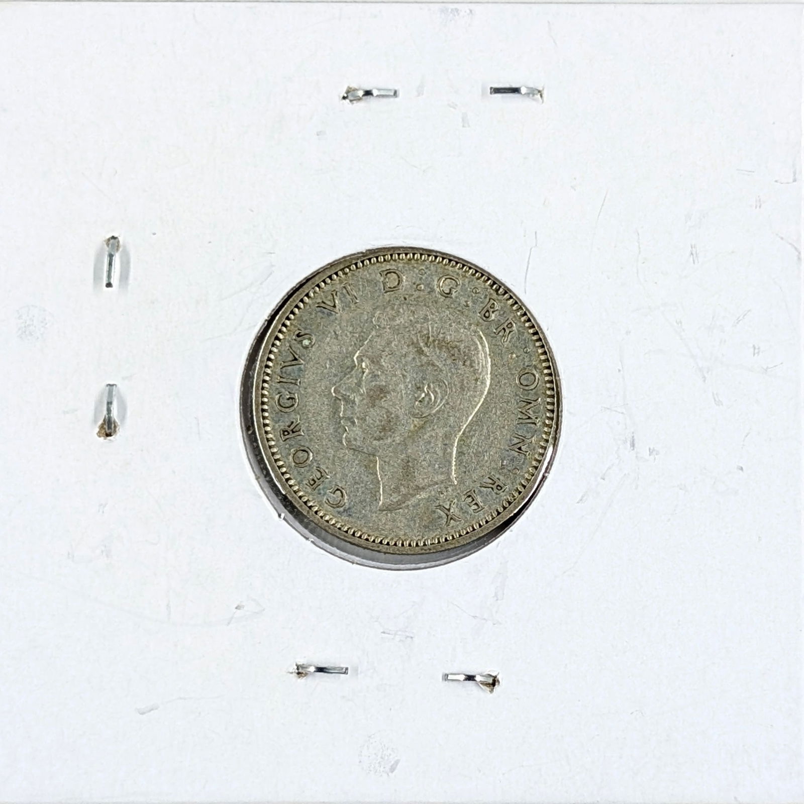 1942 Silver Great Britain Sixpence Coin- 50% Silver 2.83g - 2