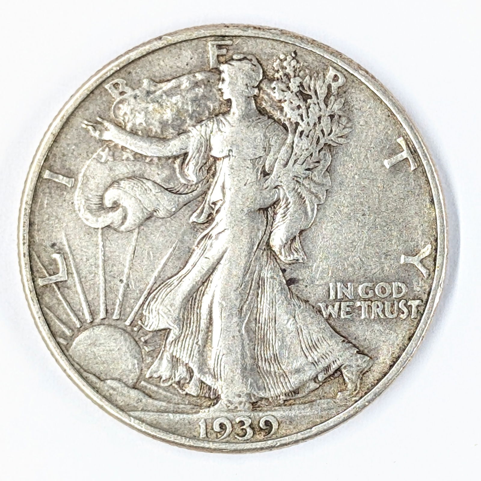 1939-D Silver Walking Liberty Half Dollar (1 of 2)