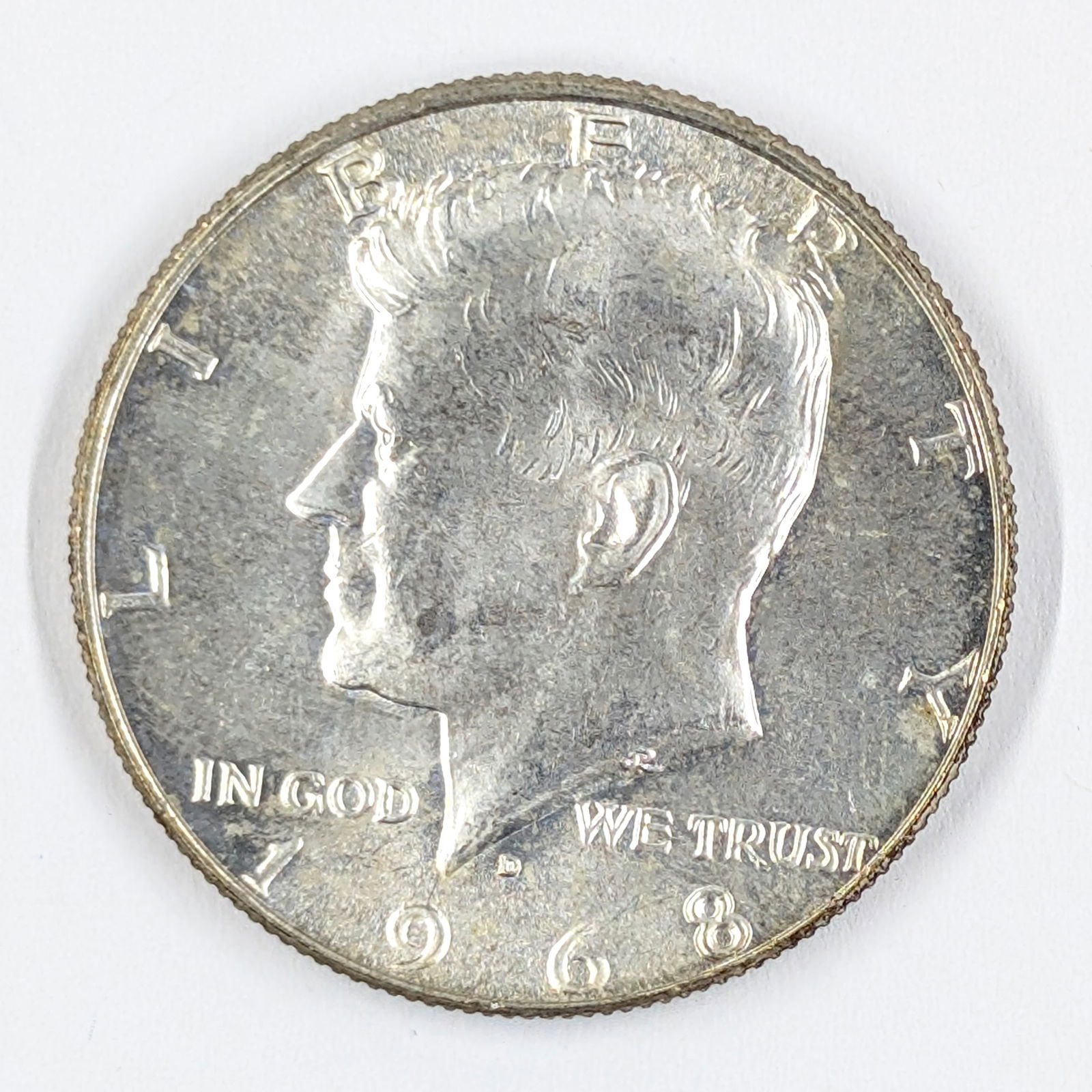 1968-D Silver John F Kennedy Half Dollar 40% Silver- Uncirculated (1 of 2)