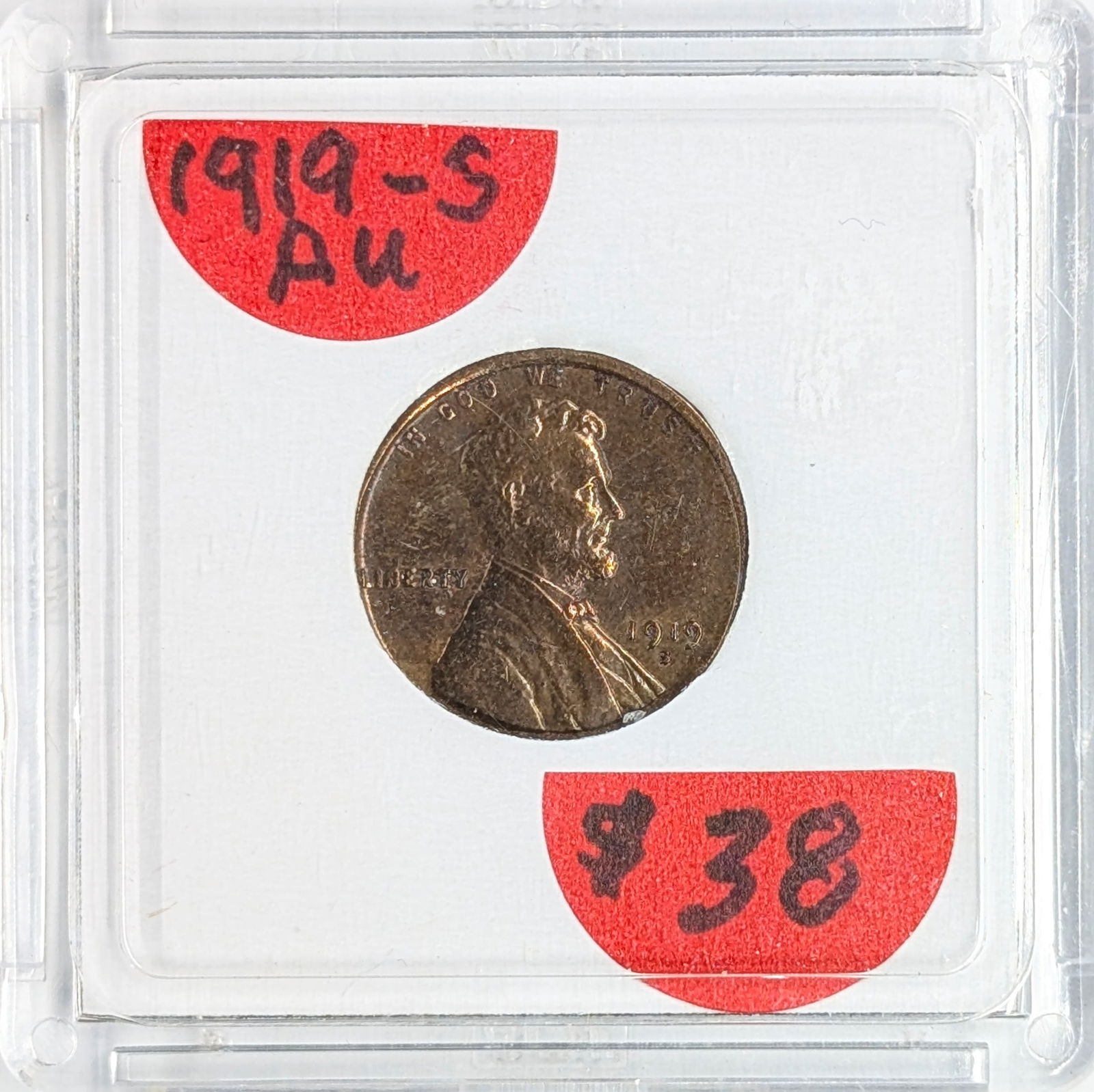 1919-S Wheat Cent: _ 