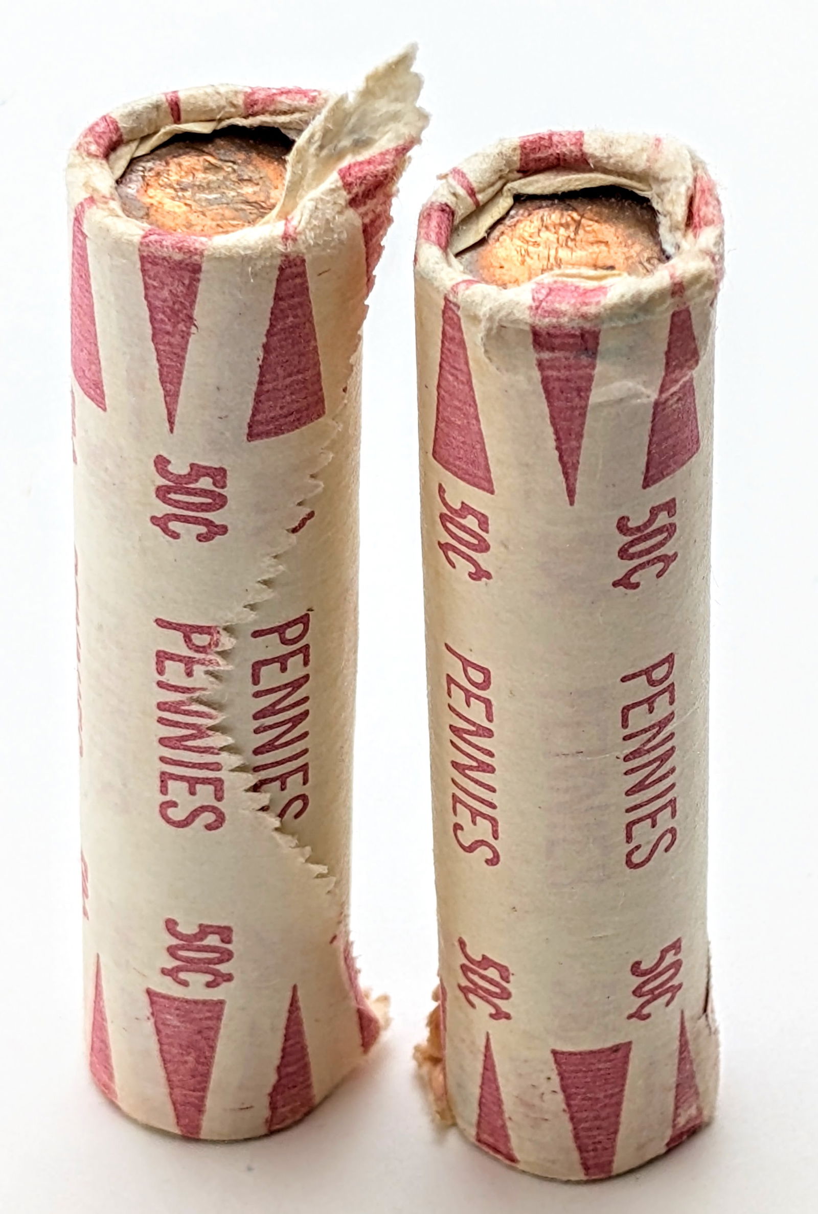 Lot of 2 Rolls (50 Each) Lincoln Cents- 1980- Uncirculated (1 of 4)