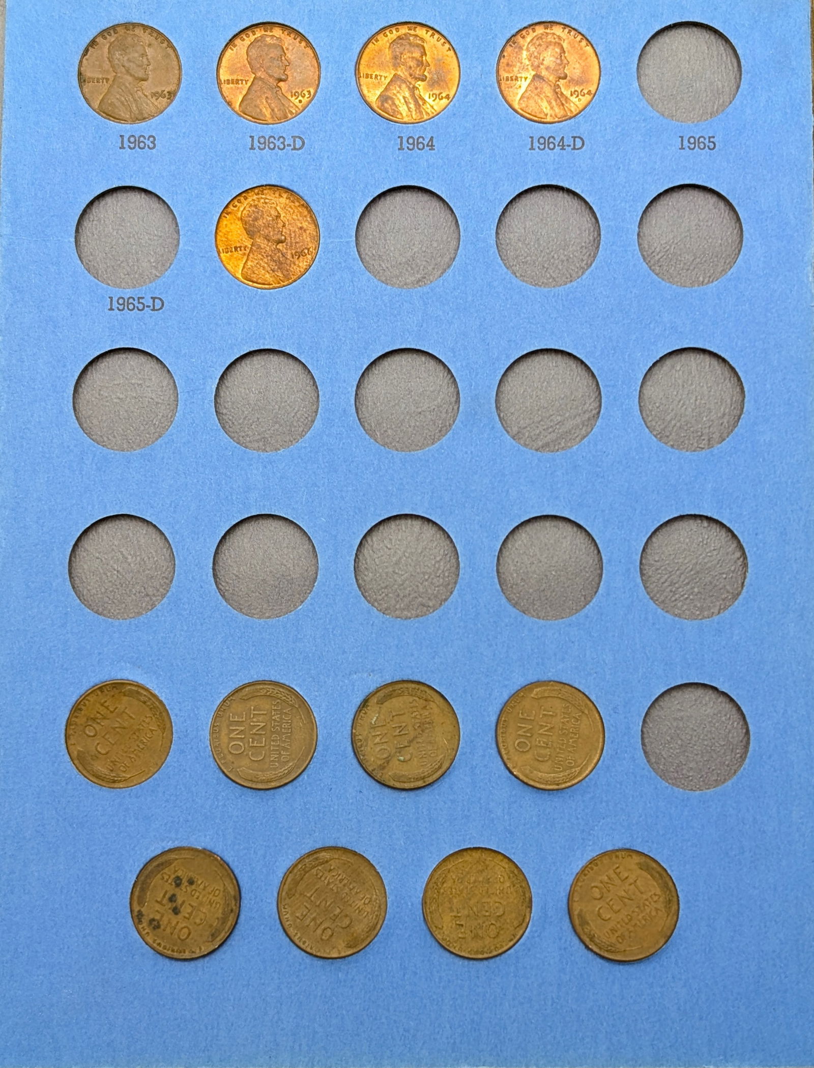 Lincoln Head Cent Coin Starting 1941 Number 2 Book w/ 47 Pennies - 4