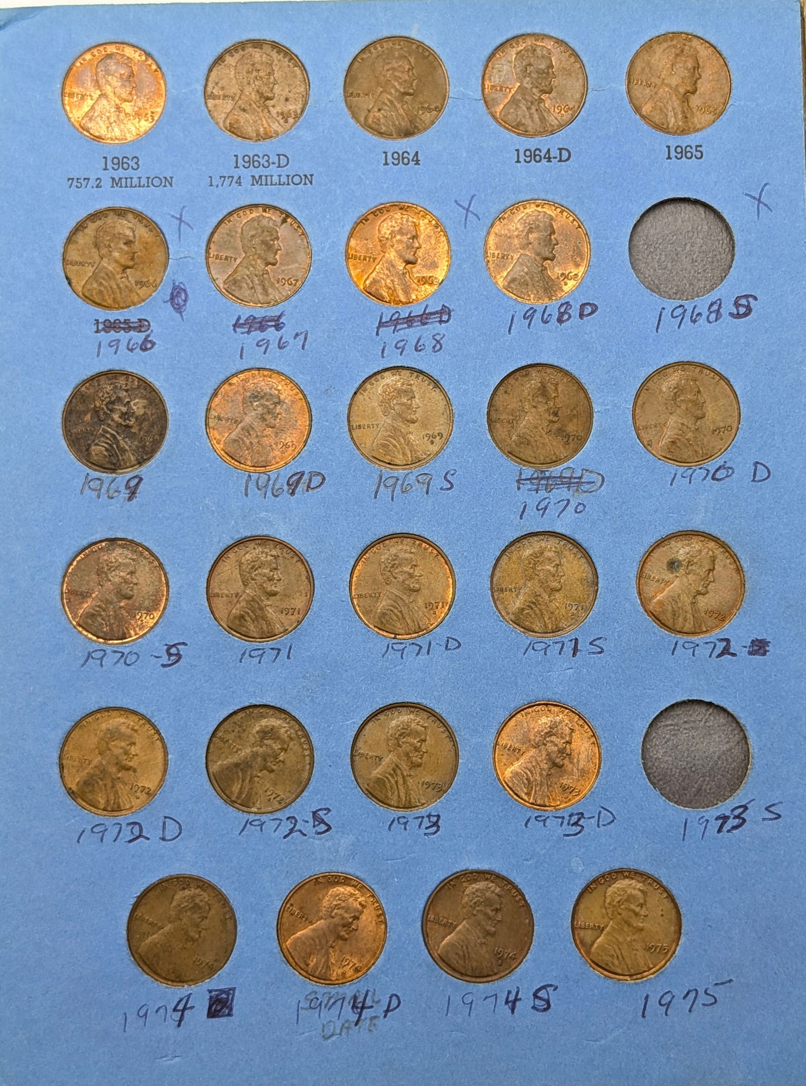 Lincoln Head Cent Coin Starting 1941 Number 2 Book w/ 82 Pennies - 4