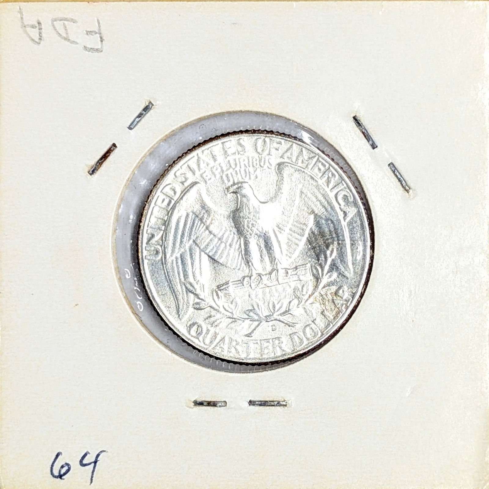1946-D Silver Washington Quarter- Uncirculated - 2