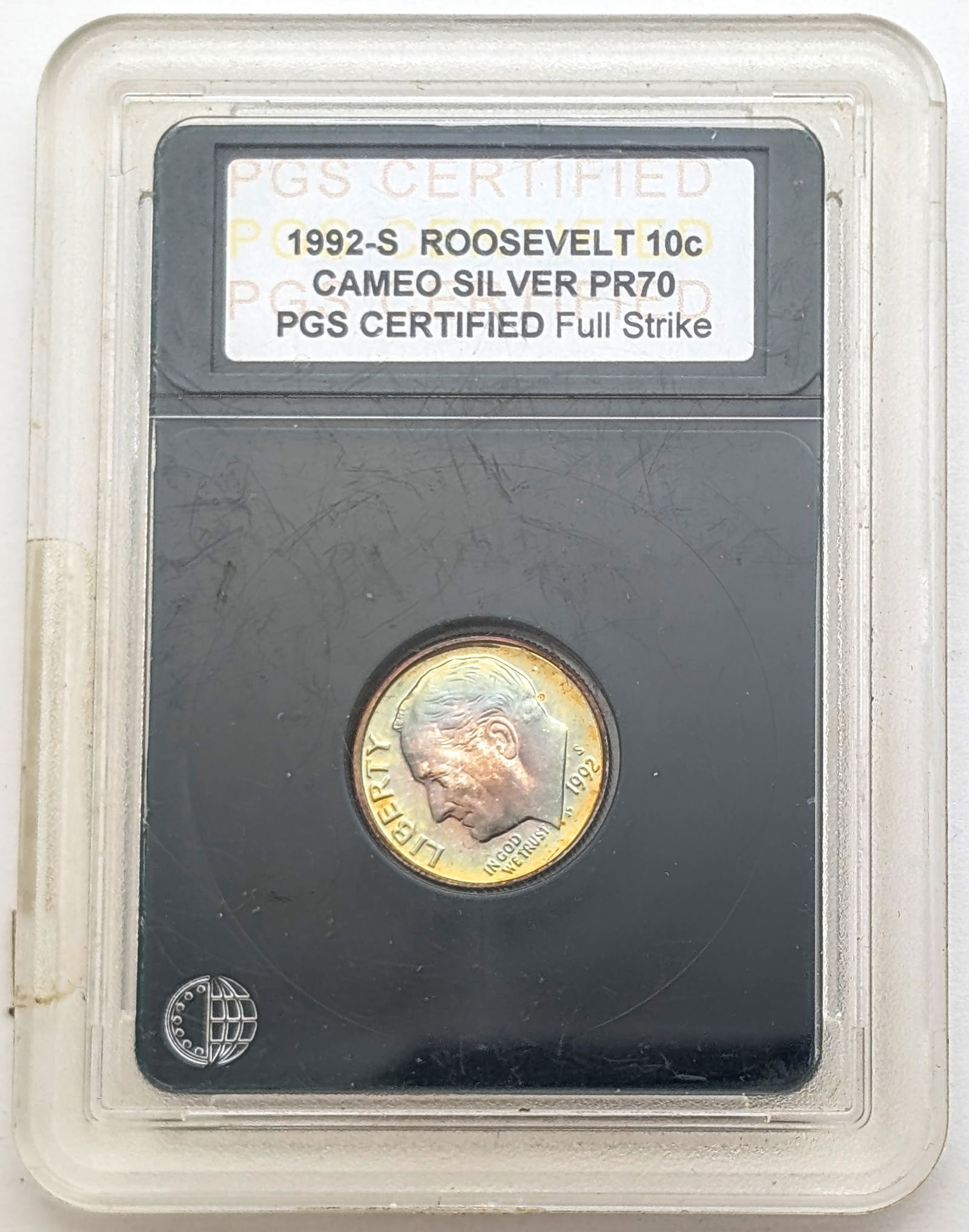 PGS 1992-S PR70 Silver Roosevelt Dime- Beautifully Toned: _ 
