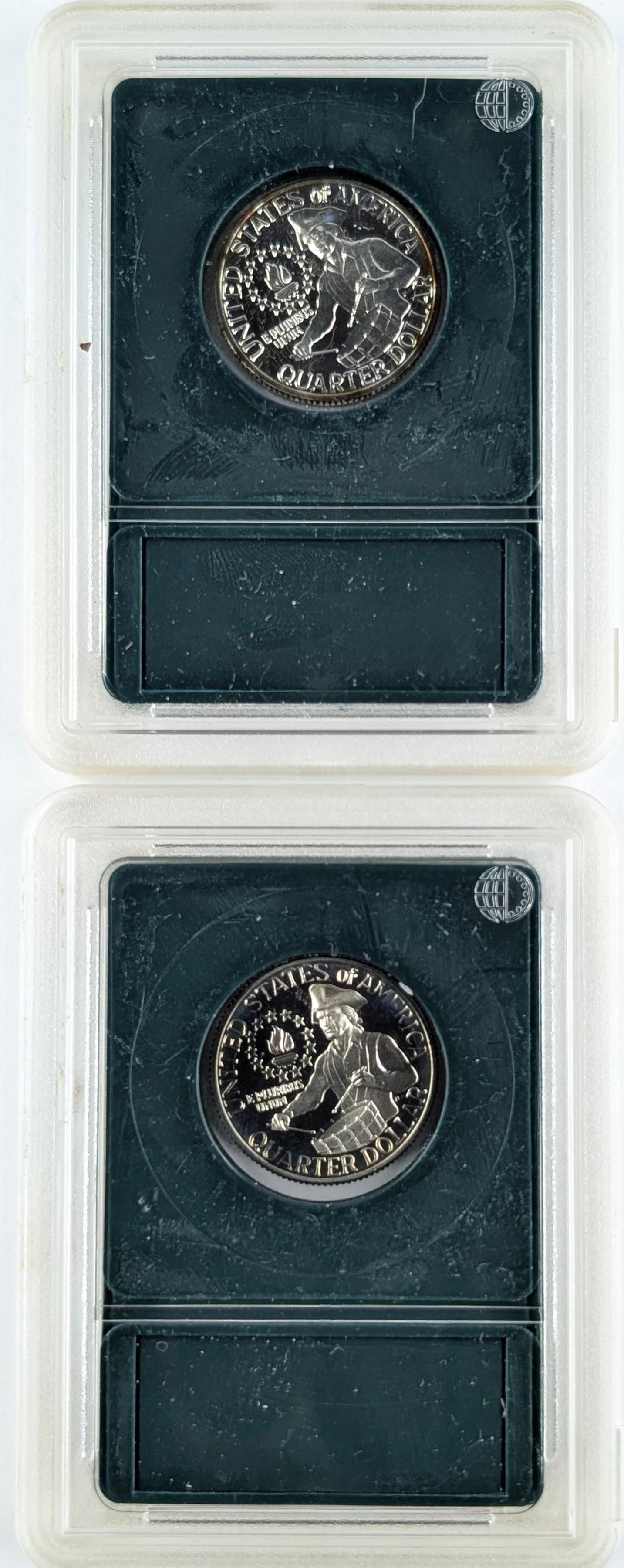 Lot of 2 PCS 1976-S PR70 Washington Quarter- One Silver, One Clad - 2