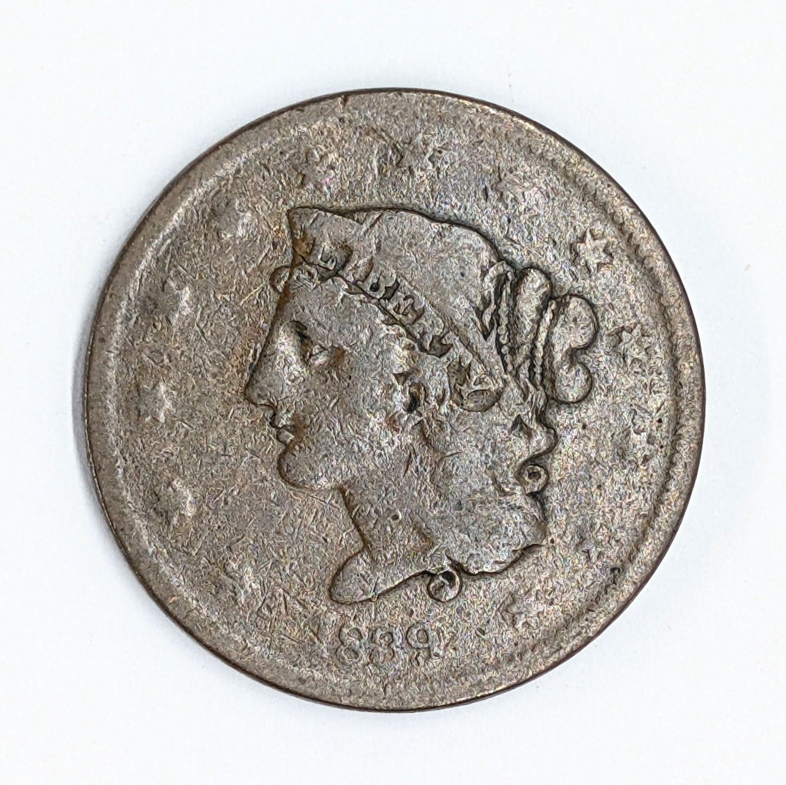 1839 Large Cent (1 of 2)