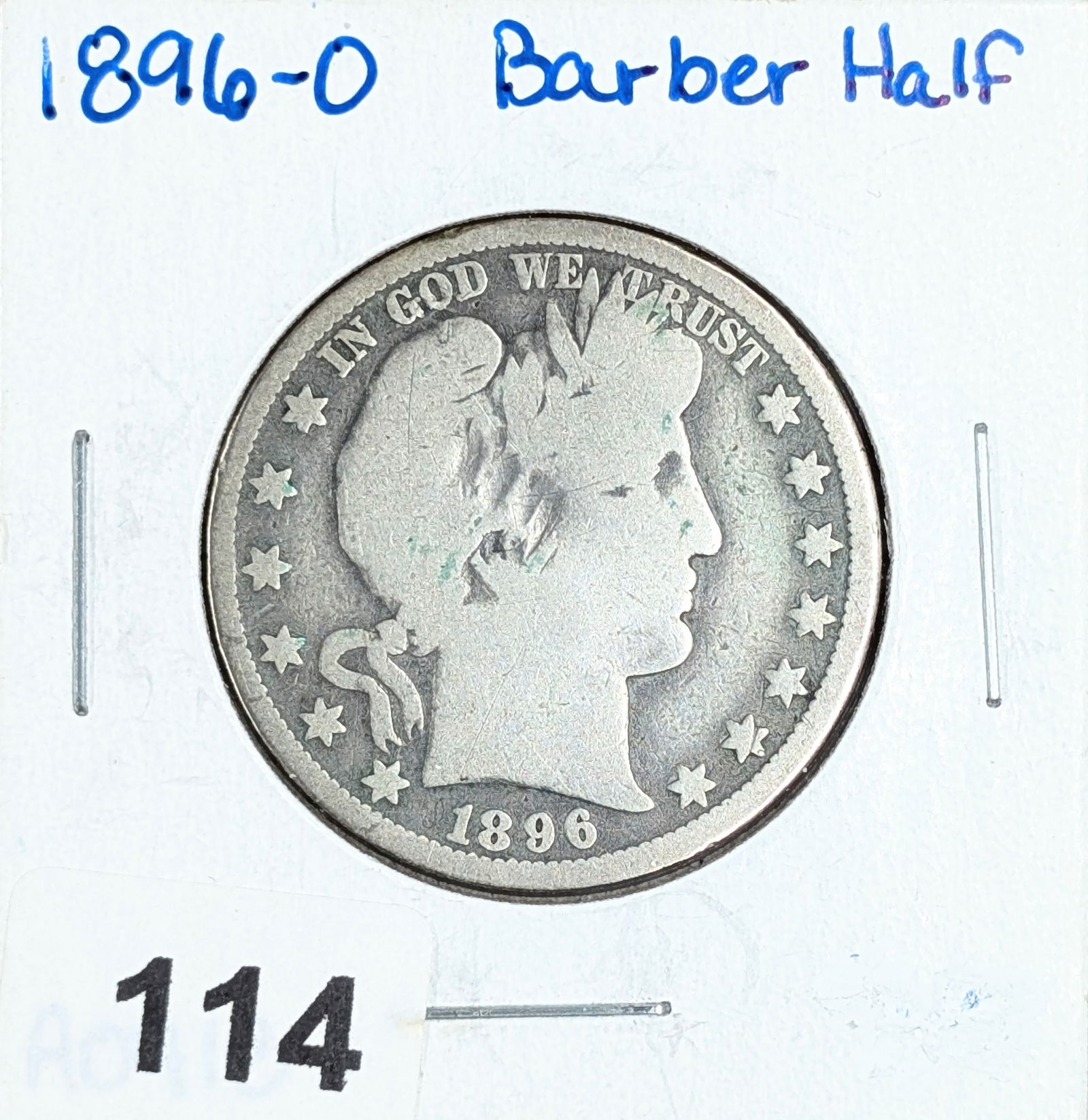 1896-O Silver Barber Half Dollar (1 of 2)