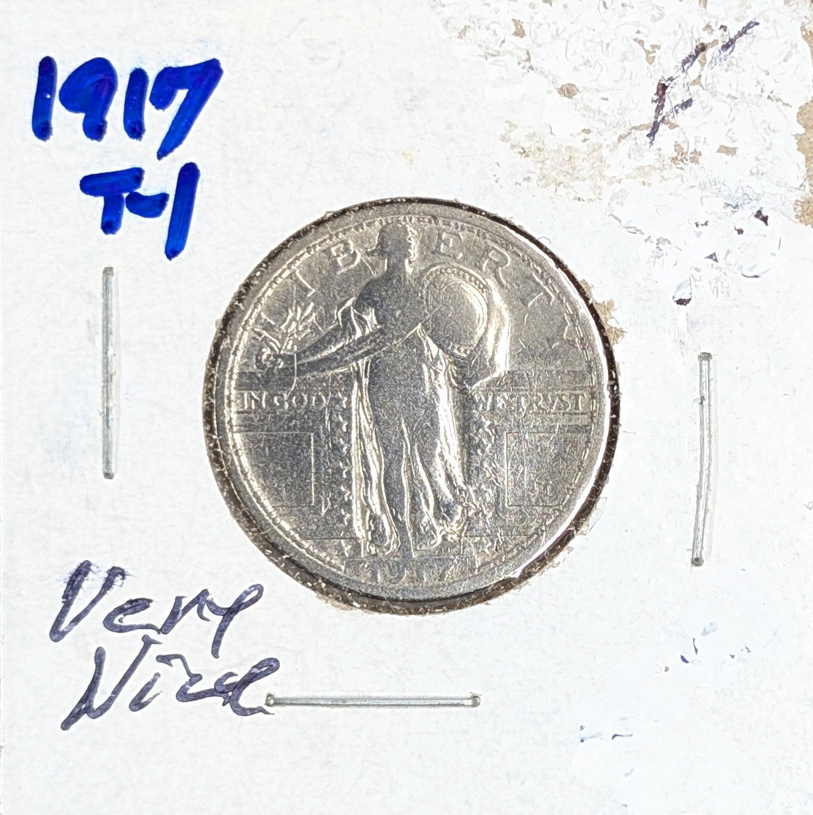 1917 Silver Standing Liberty Quarter - Type I - Great Condition (1 of 2)