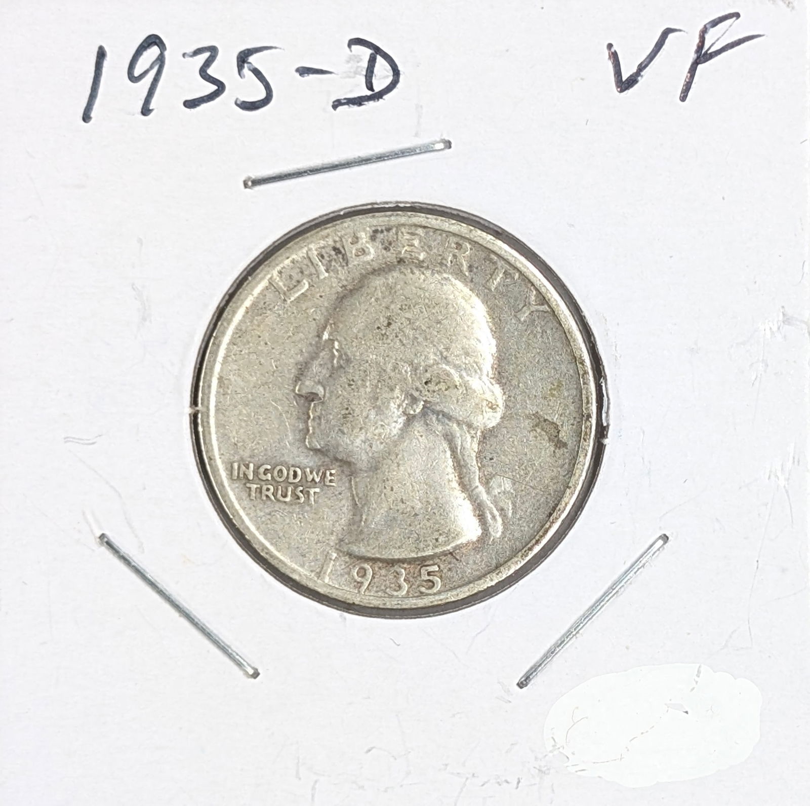 1935-D Silver Washington Quarter (1 of 2)