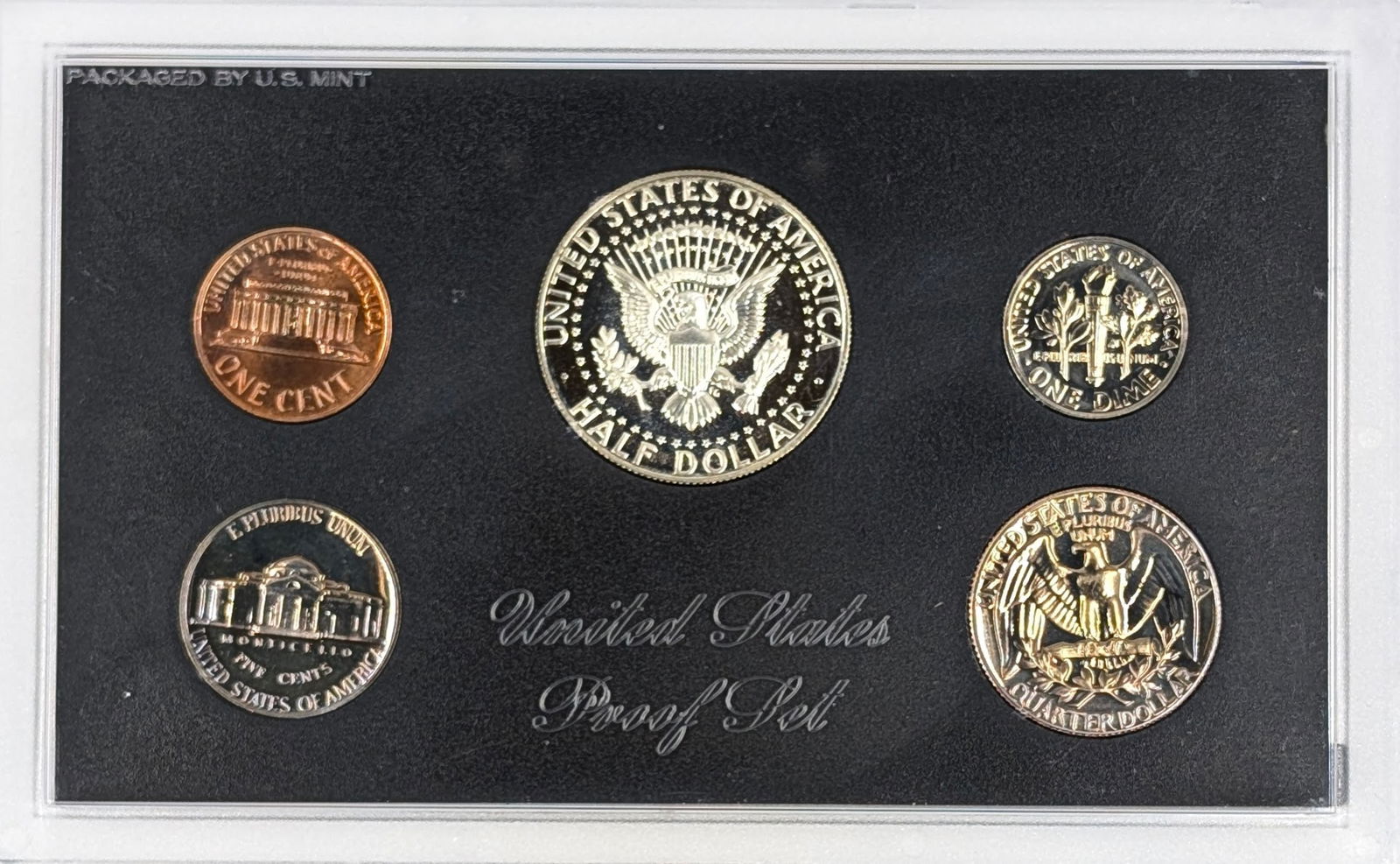 1969-S US Mint Proof Set w/ Silver JFK Half - 2