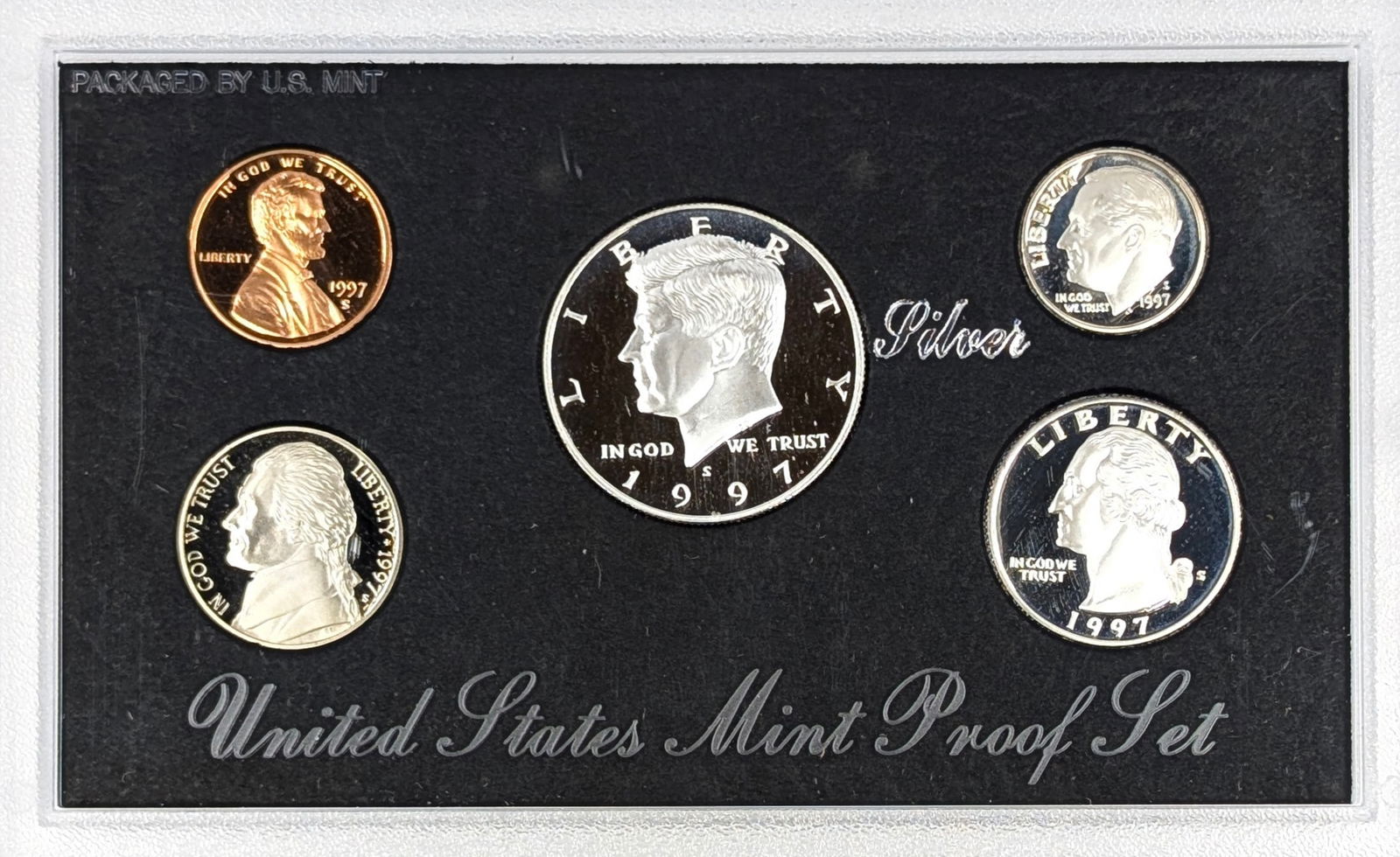 1997-S Silver US Mint Proof Set w/ Silver Half, Quarter & Dime (1 of 2)