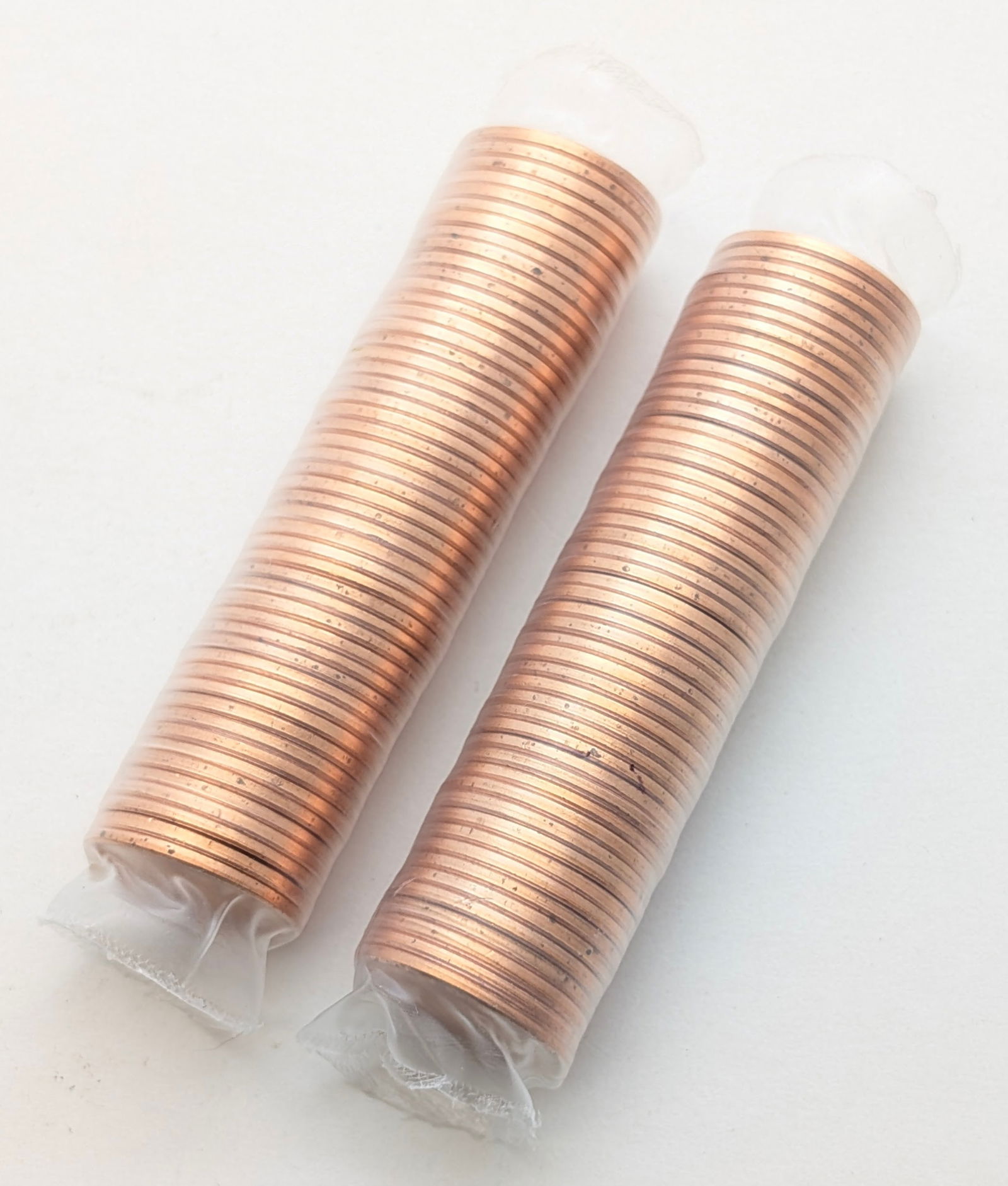 Lot of 2 Rolls of 50 (each) 2009 Uncirculated Lincoln Cents (1 of 3)