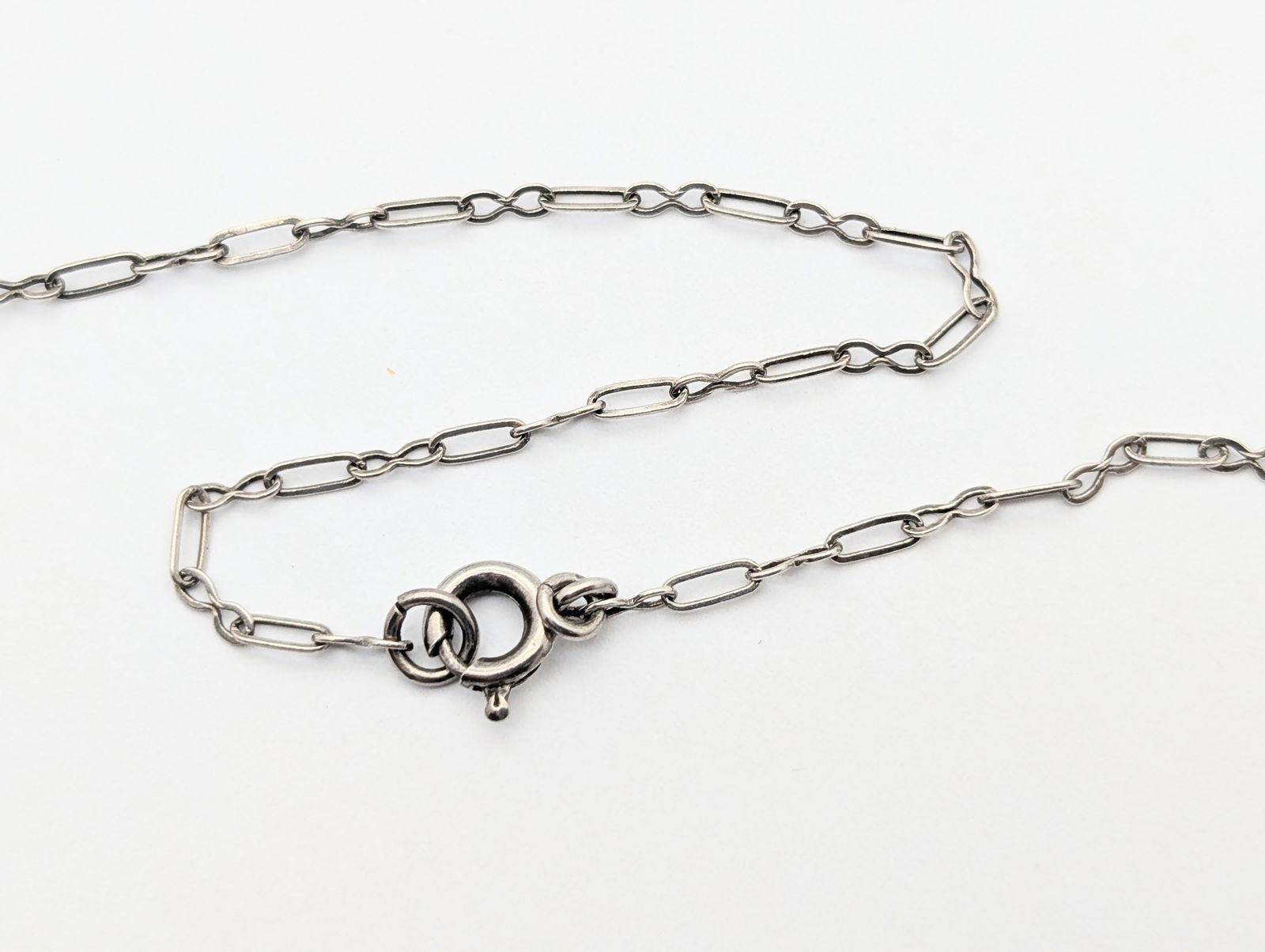 Vintage Sterling Silver Art Deco Ladies Necklace - 5