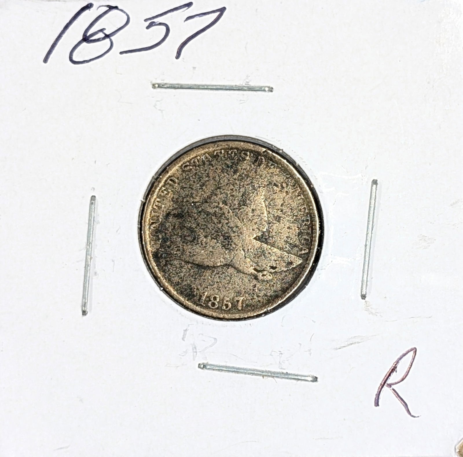 1857 Flying Cent (1 of 2)