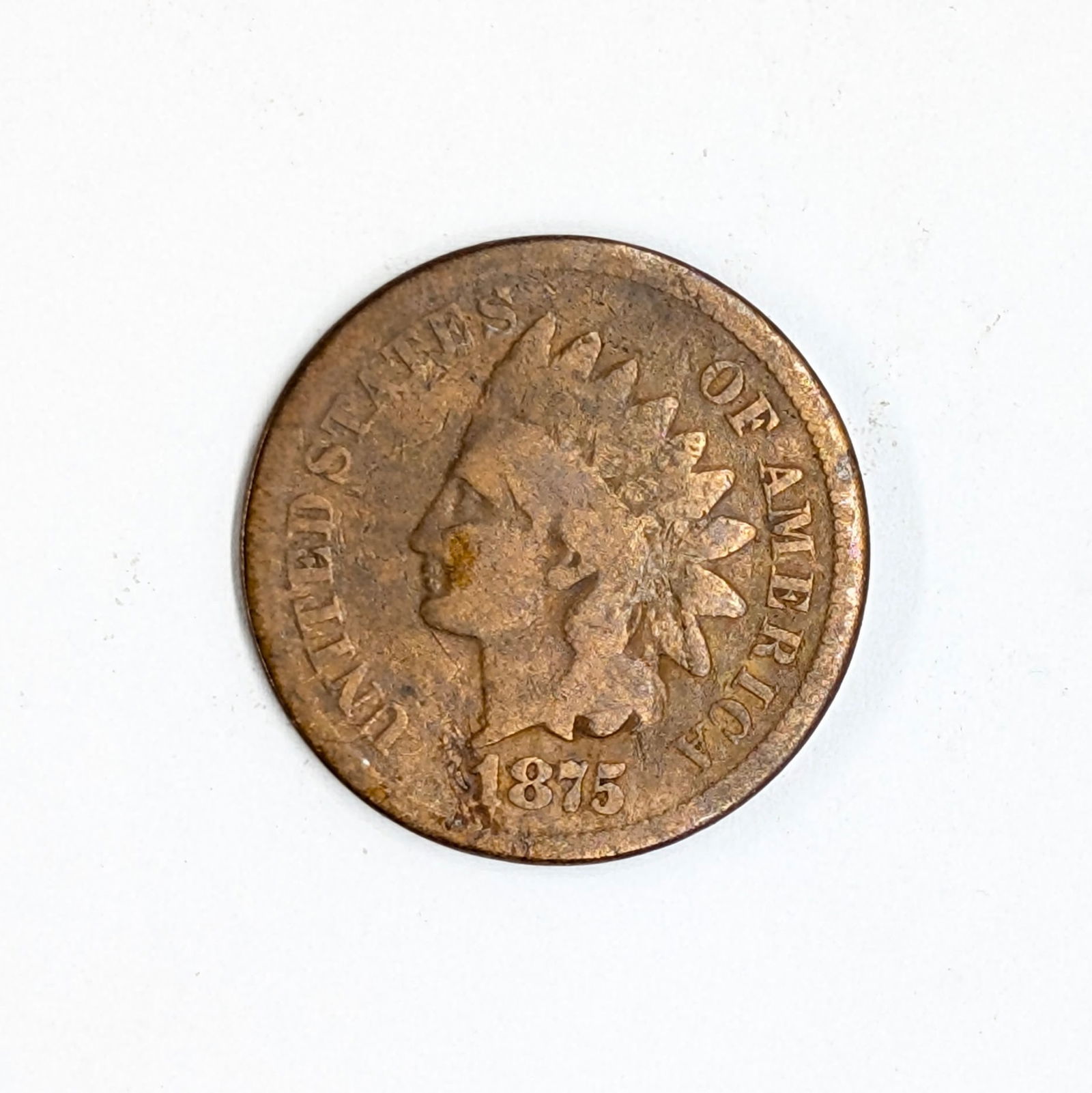1875 Indian Head Cent (1 of 2)