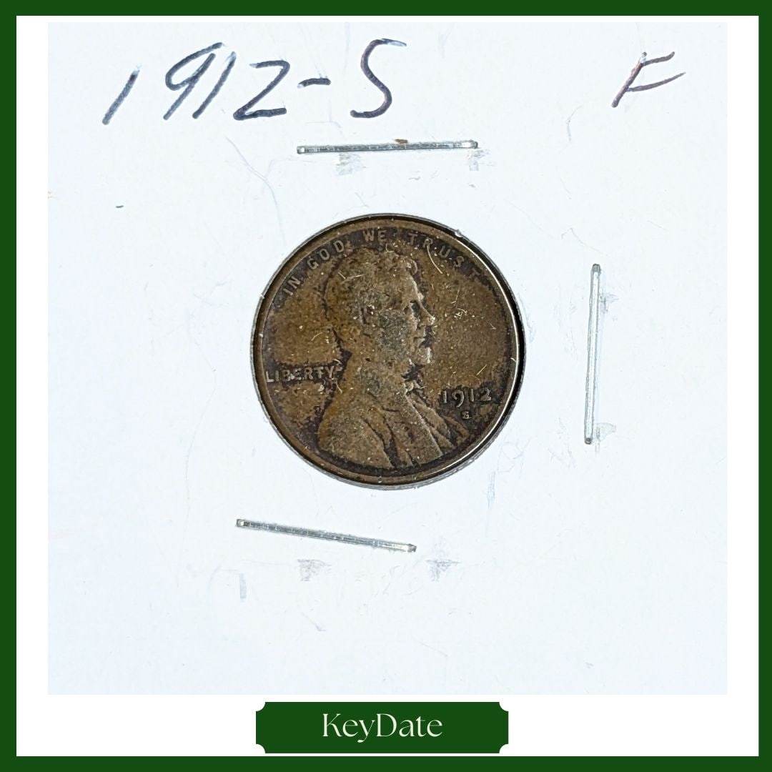 1912-S Wheat Cent - KEY DATE (1 of 3)