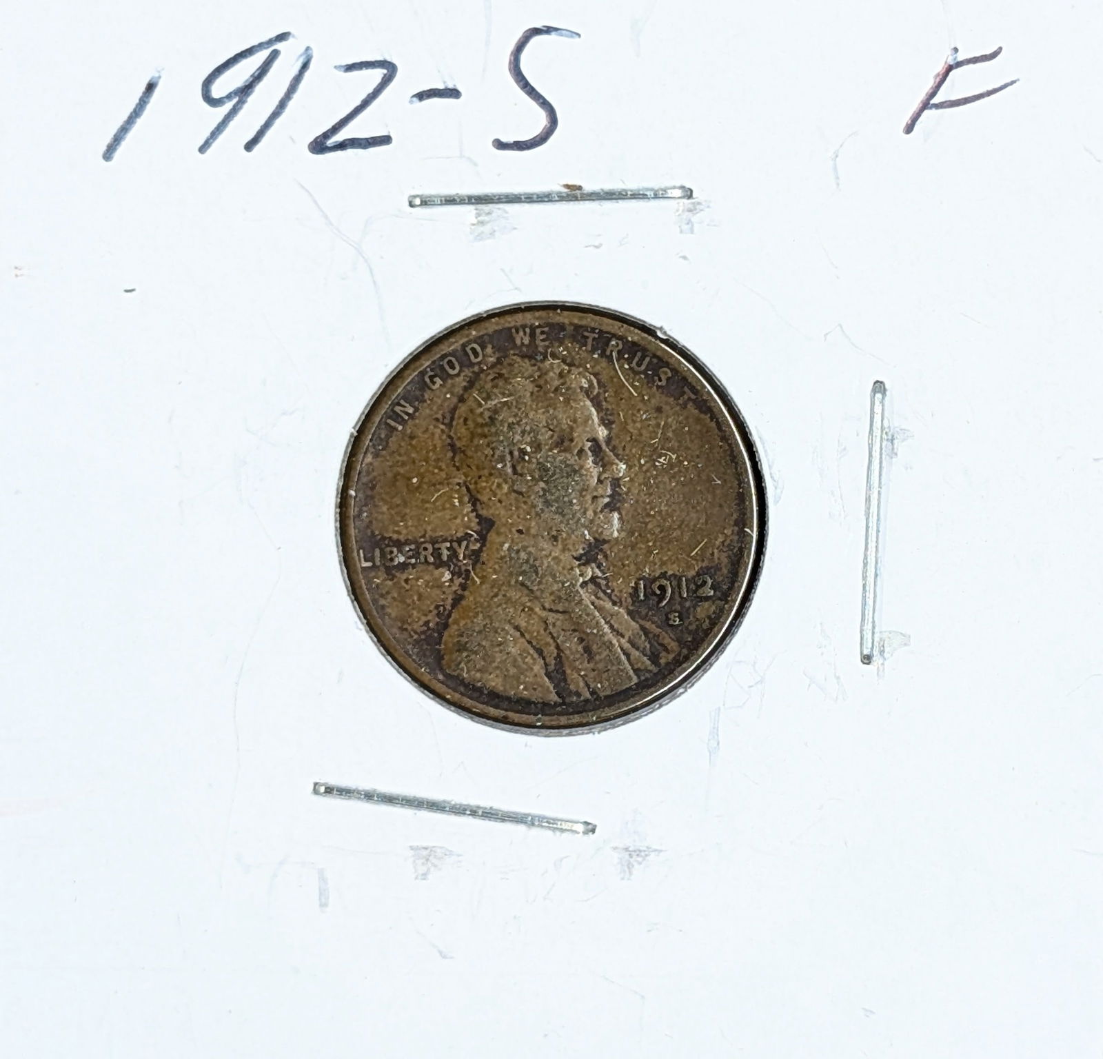 1912-S Wheat Cent - KEY DATE - 3