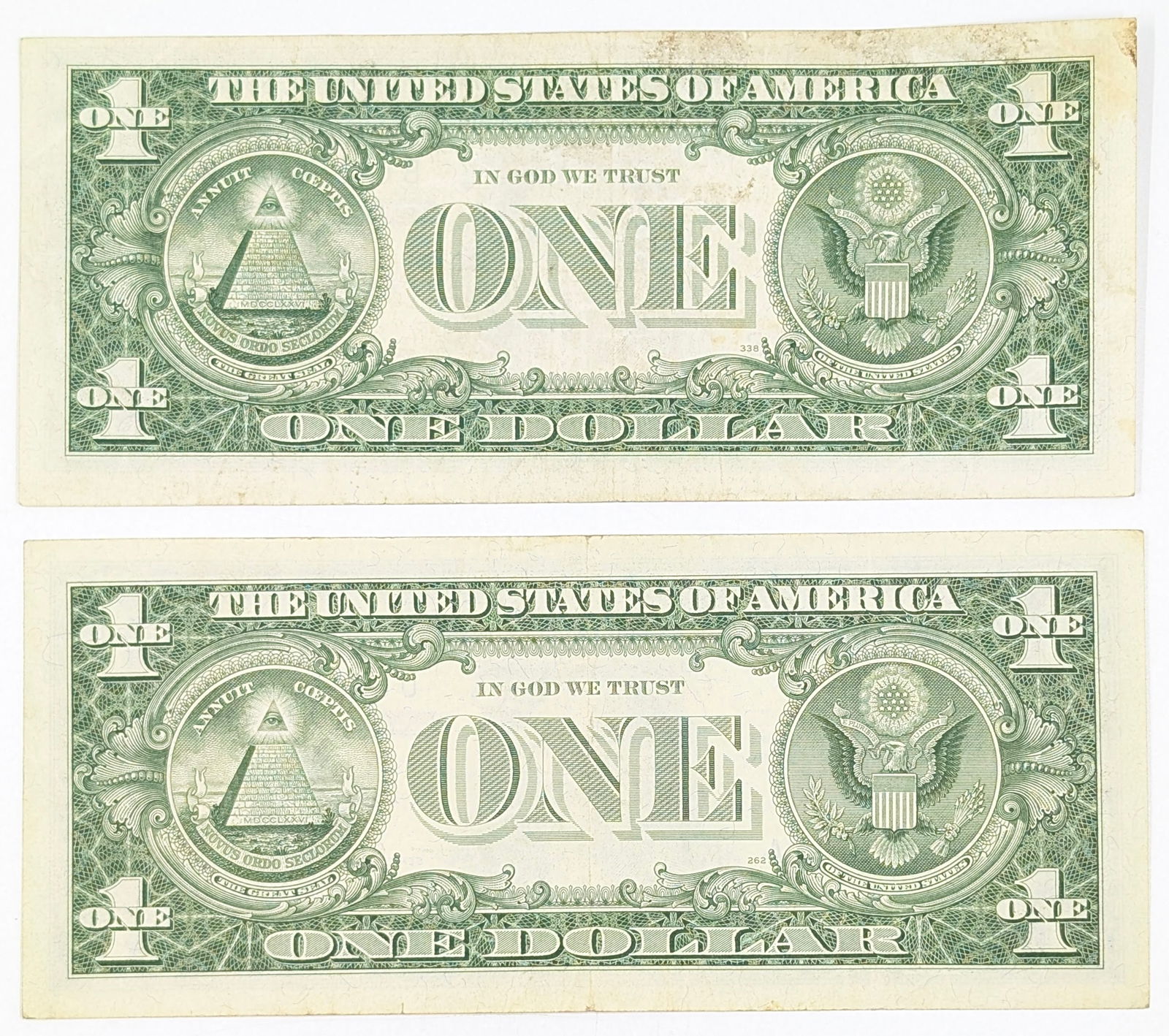 Lot of 2 - 1957 $1 Notes - Silver Certificates - 2