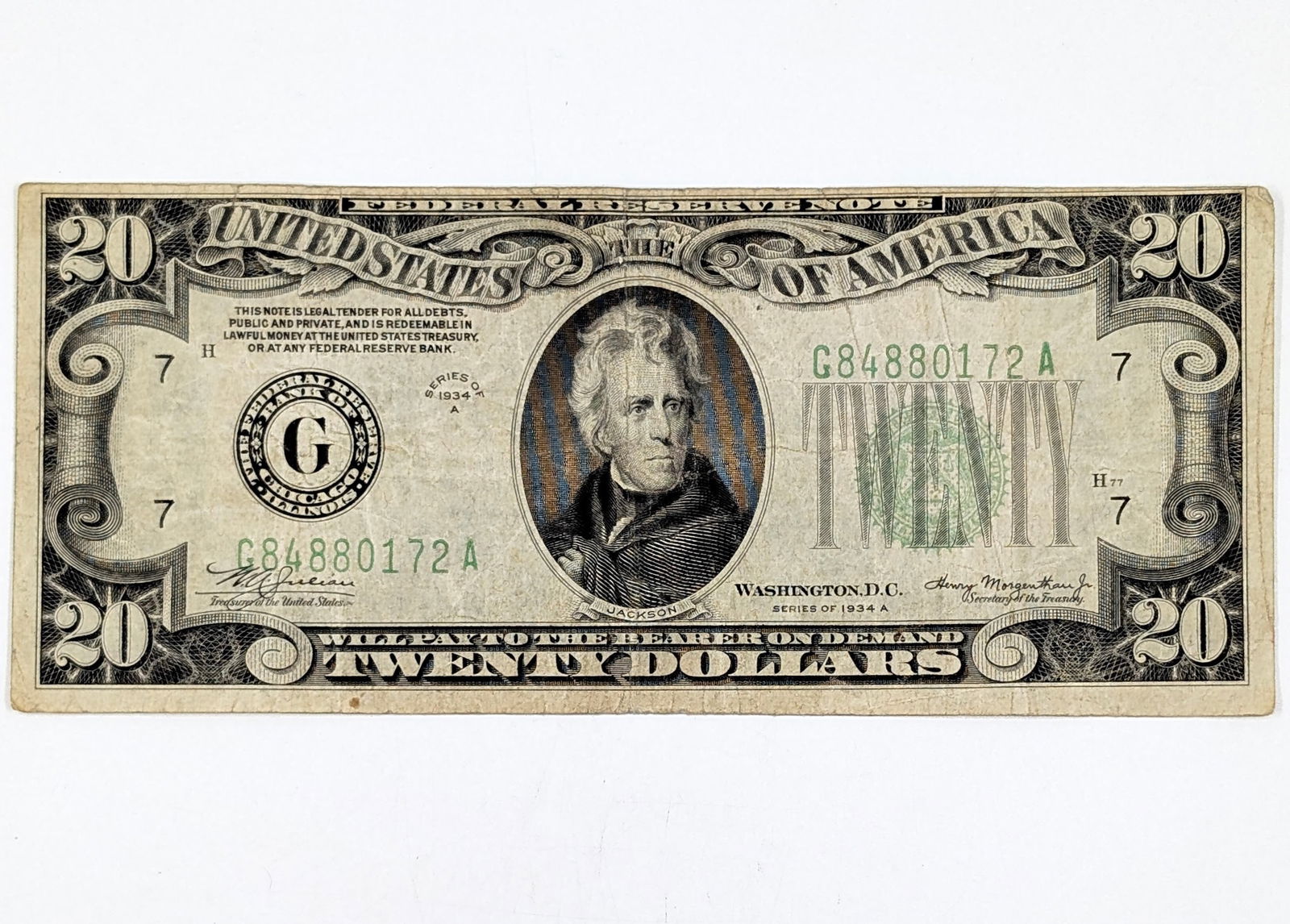 1934-A $20 Note - Green Seal (1 of 2)