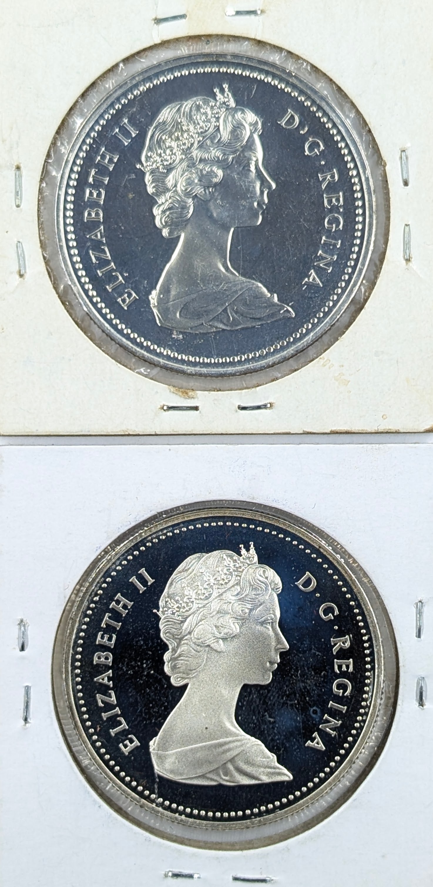 Lot of 2 Canadian Silver $1 Proofs - 1975, 1981 - 2