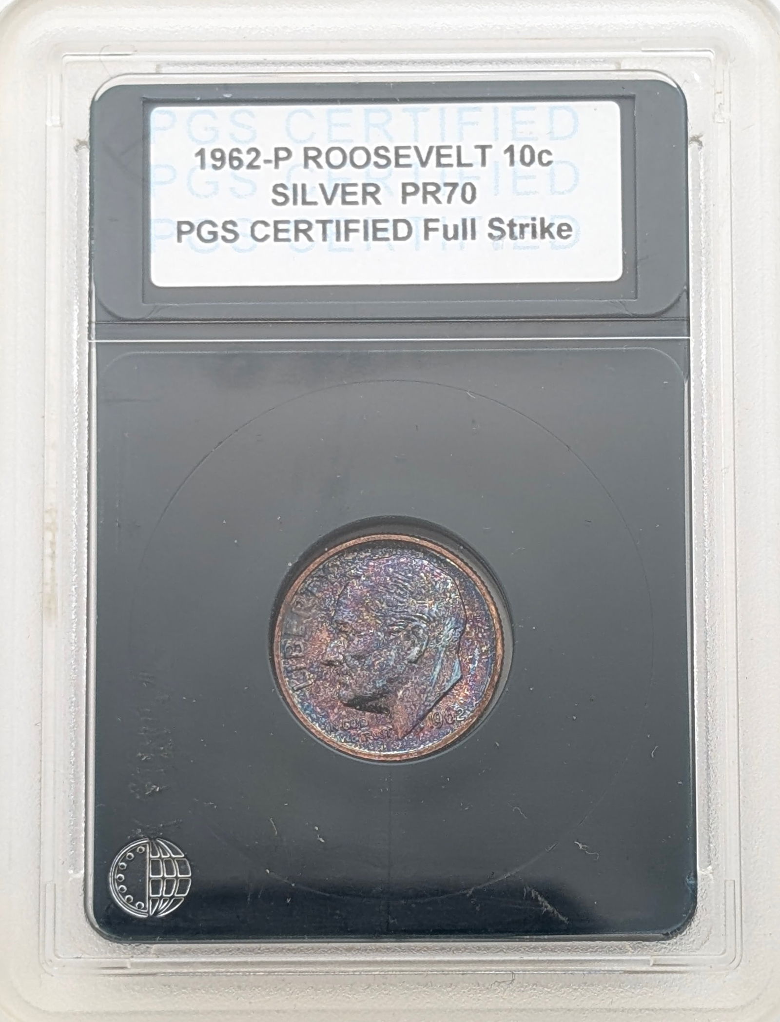 PGS 1962-P PR70 Silver Roosevelt Dime - Toned: Silver 