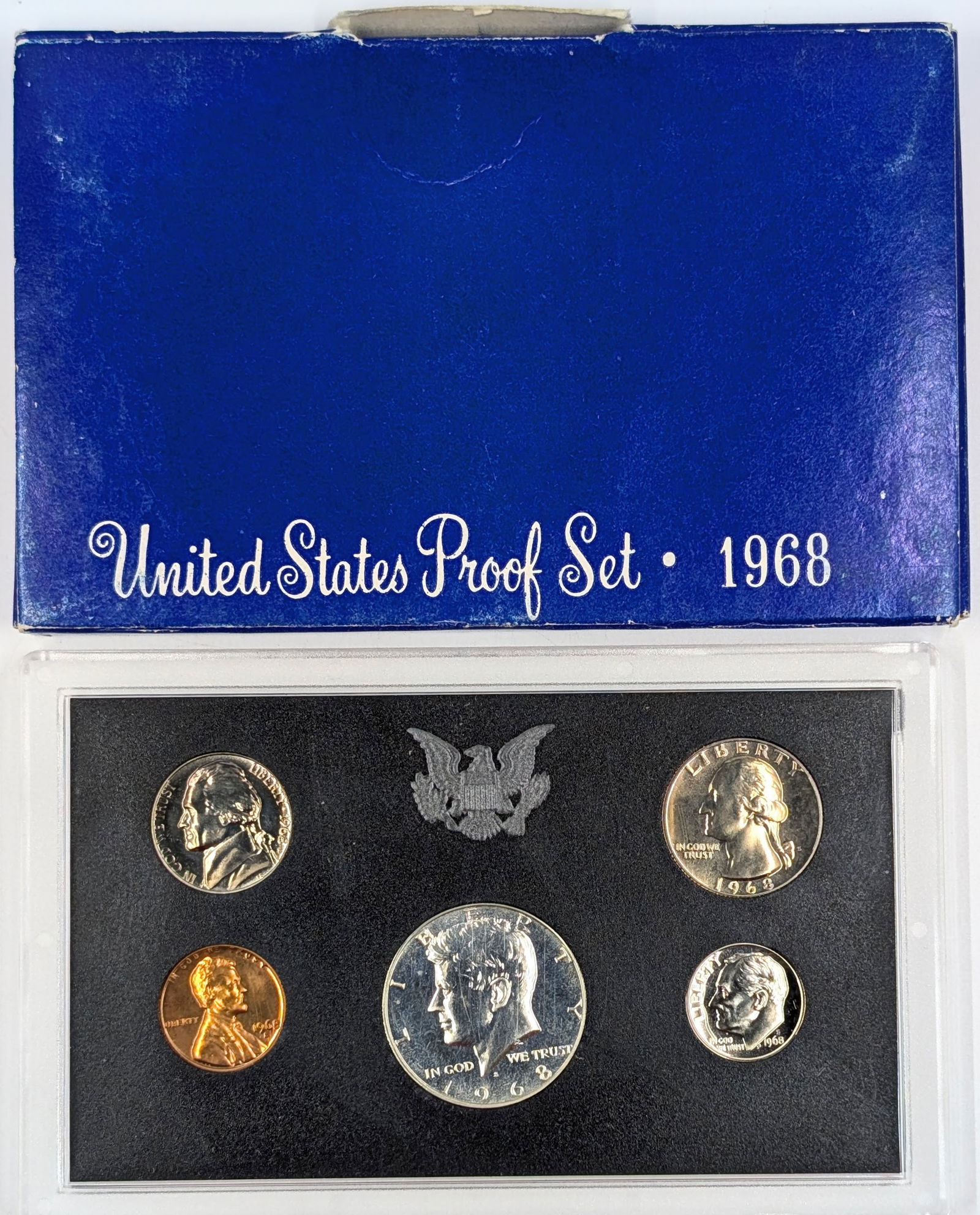 1968 US Mint Proof Set w/ Silver JFK Half (1 of 2)