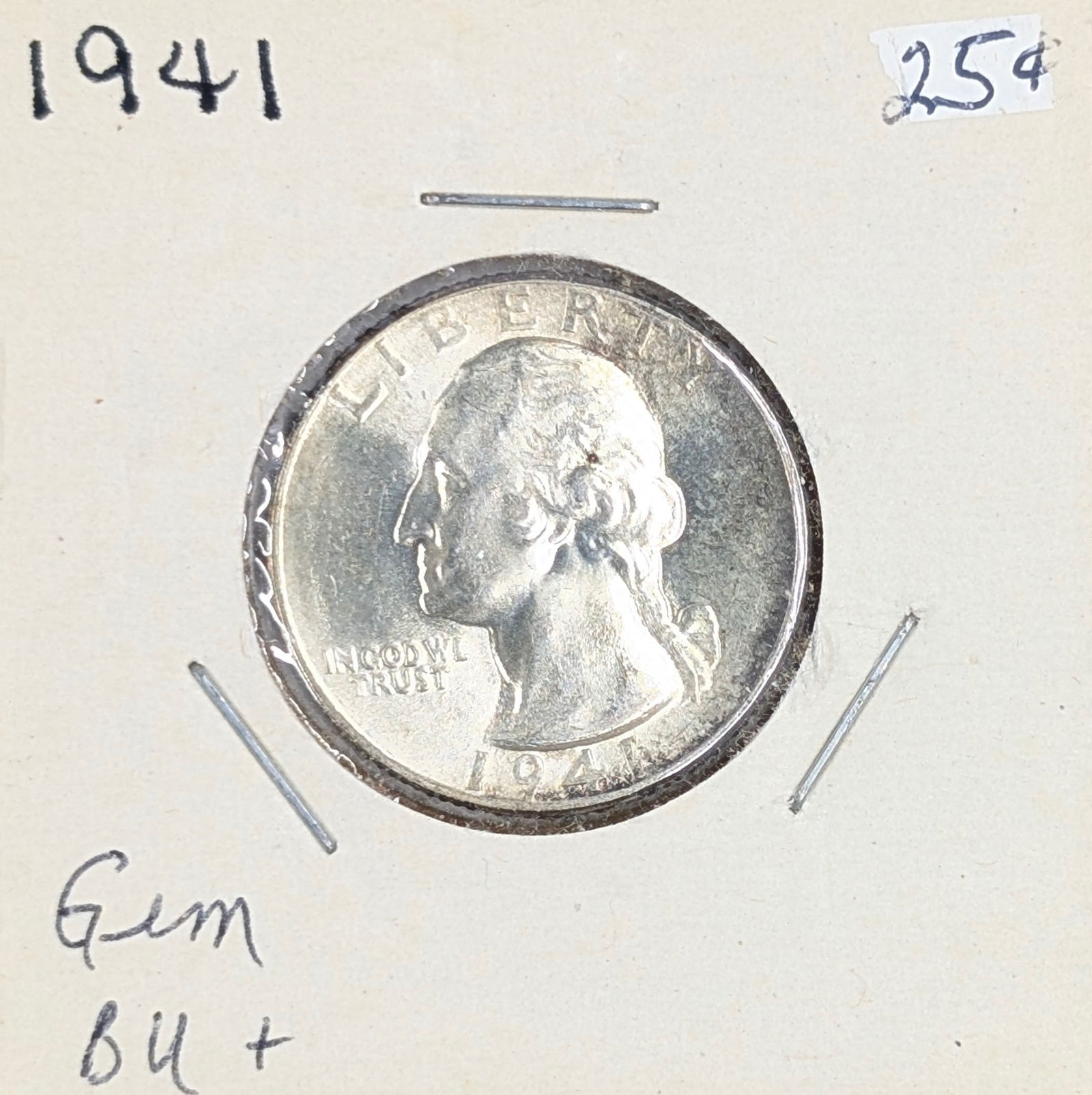 1941 Silver Washington Quarter - BU (1 of 2)