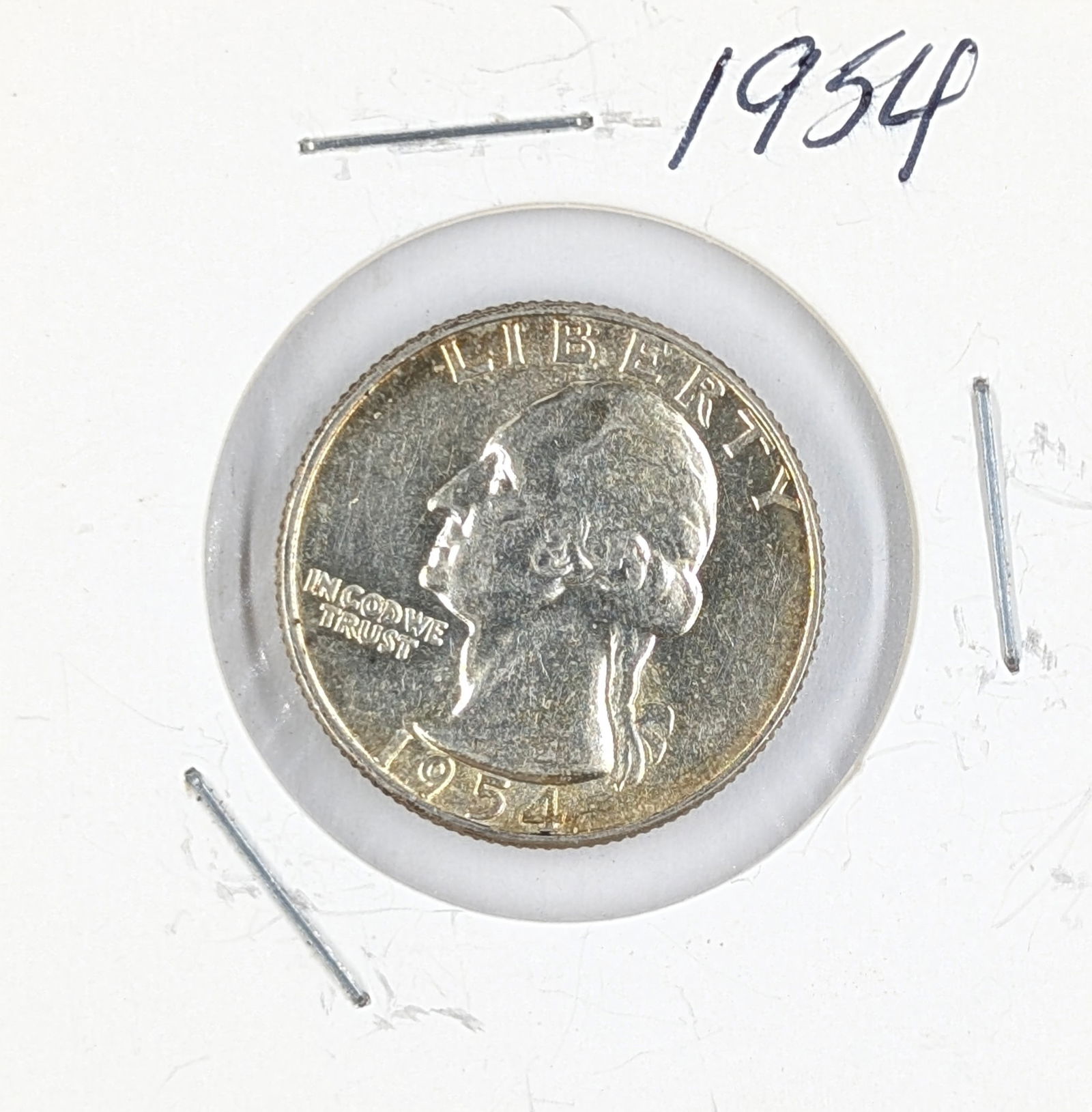 1954 Silver Washington Quarter - Toned (1 of 2)