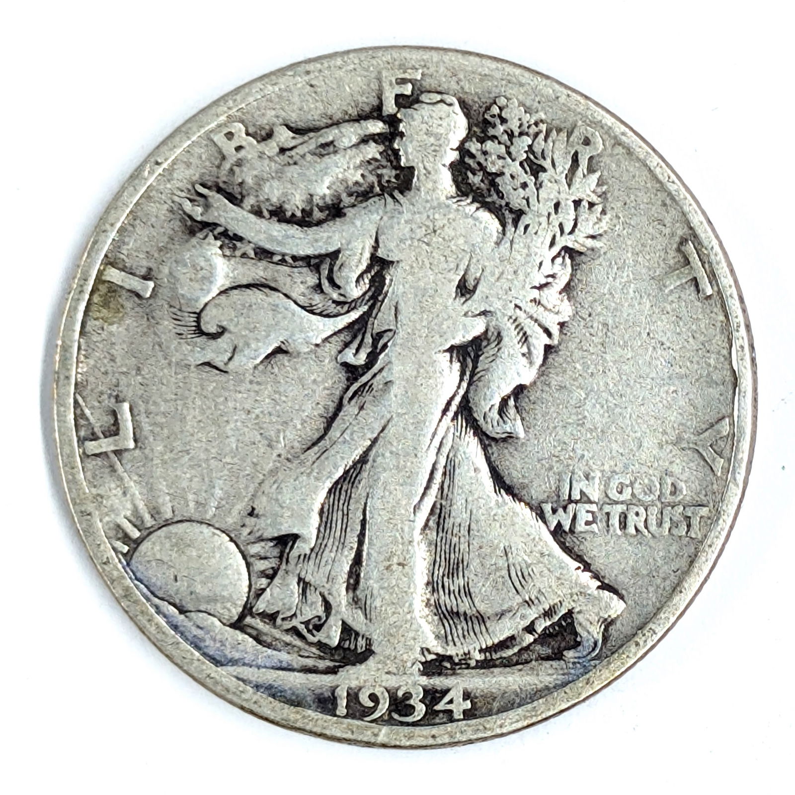 1934 Silver Walking Liberty Half Dollar (1 of 2)