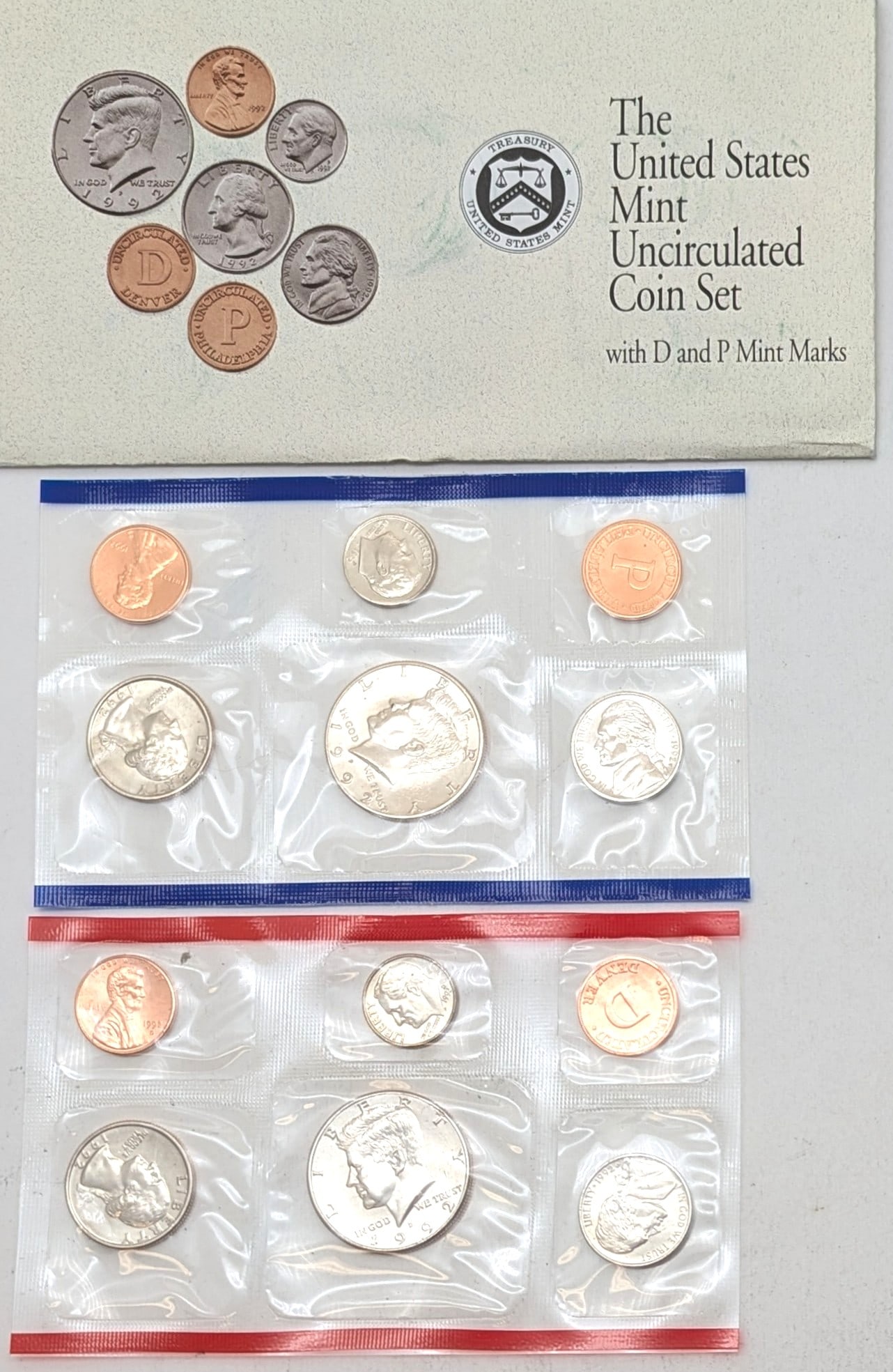 1992 US Mint Uncirculated Coin Set (1 of 2)