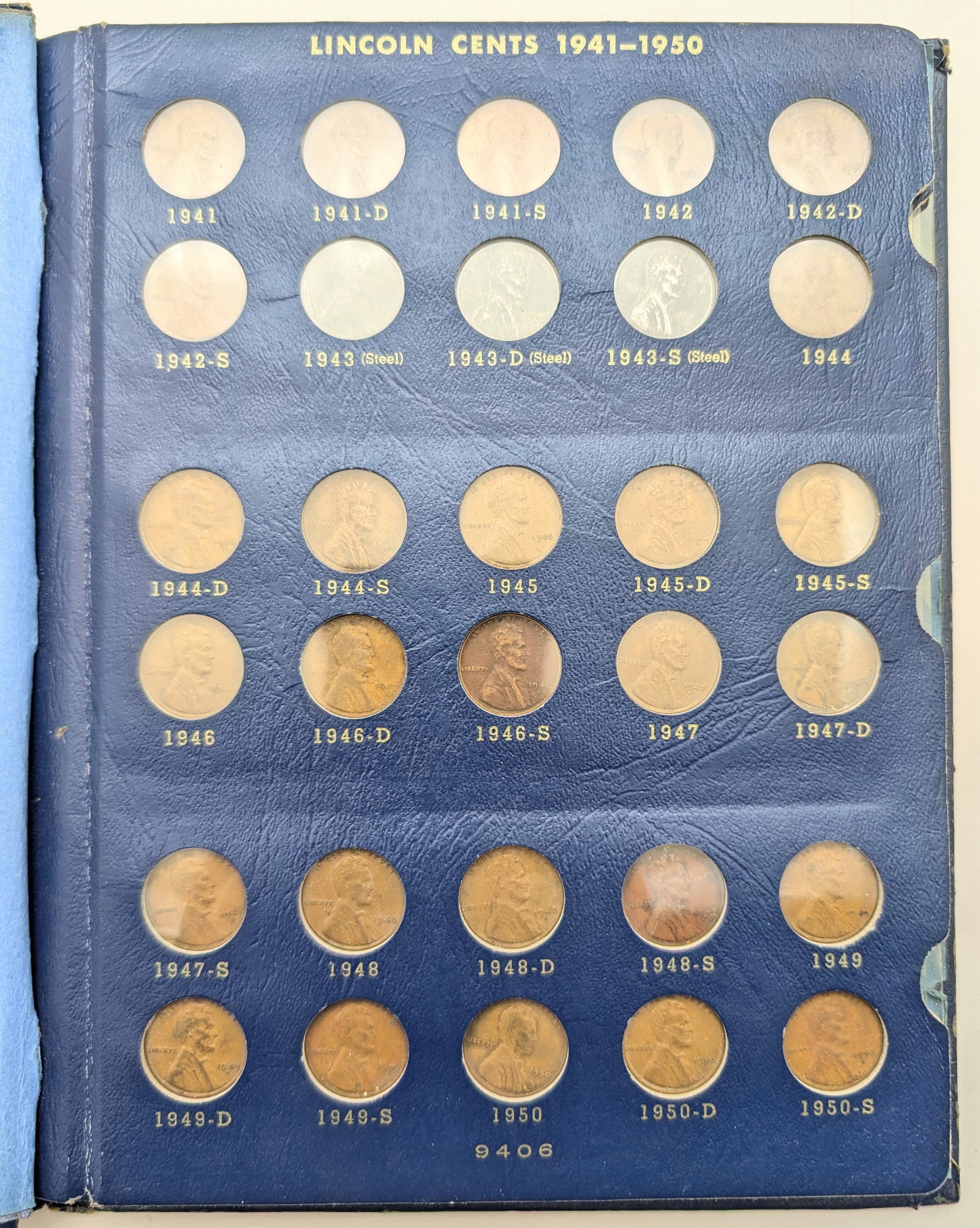 Lincoln Cents Book 1941-1970 - Partially Filled - 2