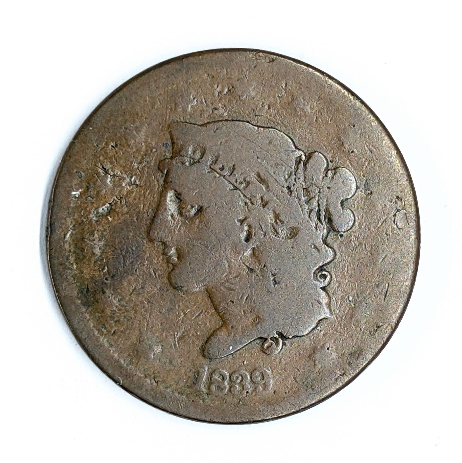1839 Large Cent (1 of 2)