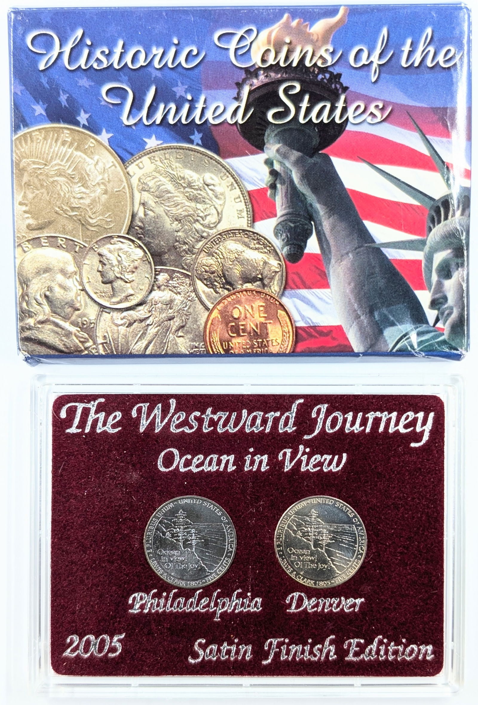 The Westward Journey 2005 P/D Ocean in View 2-Nickel Set - Satin Finish Edition: Coin 