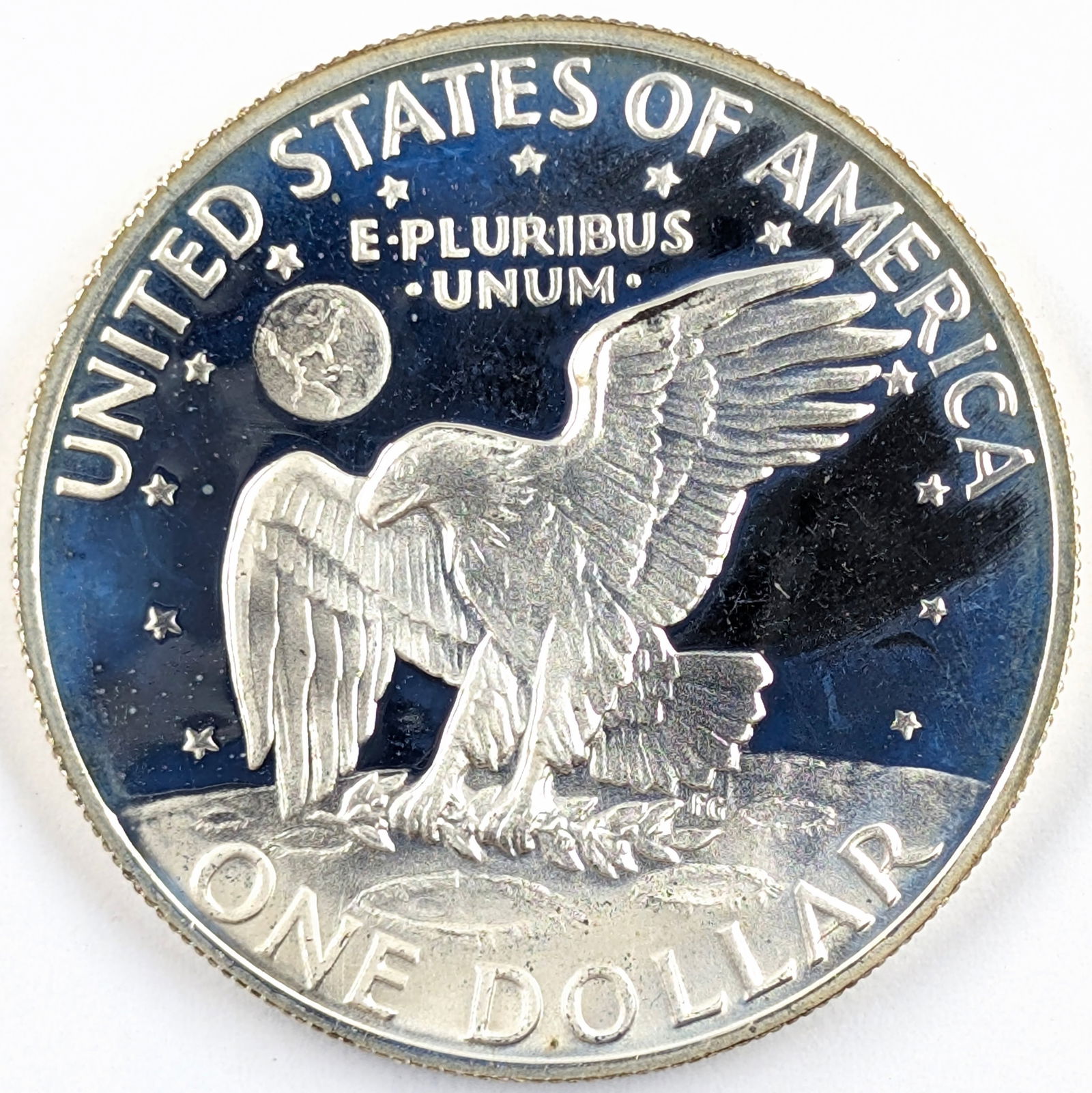 1973-S Eisenhower " Ike" Proof Silver Dollar - Toned - 2