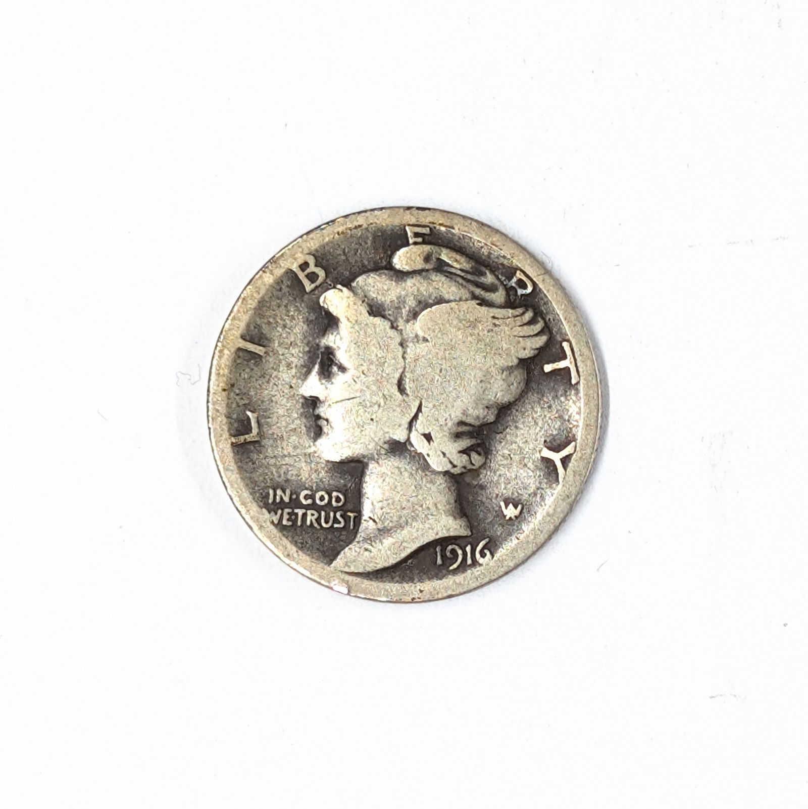 1916-S Silver Mercury Dime (1 of 2)