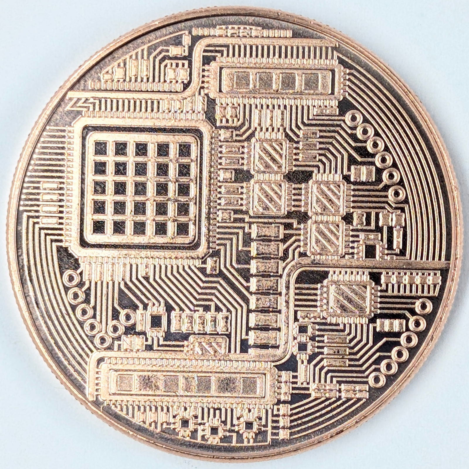 1 Ounce Fine .999 Copper Round - Bitcoin (1 of 2)