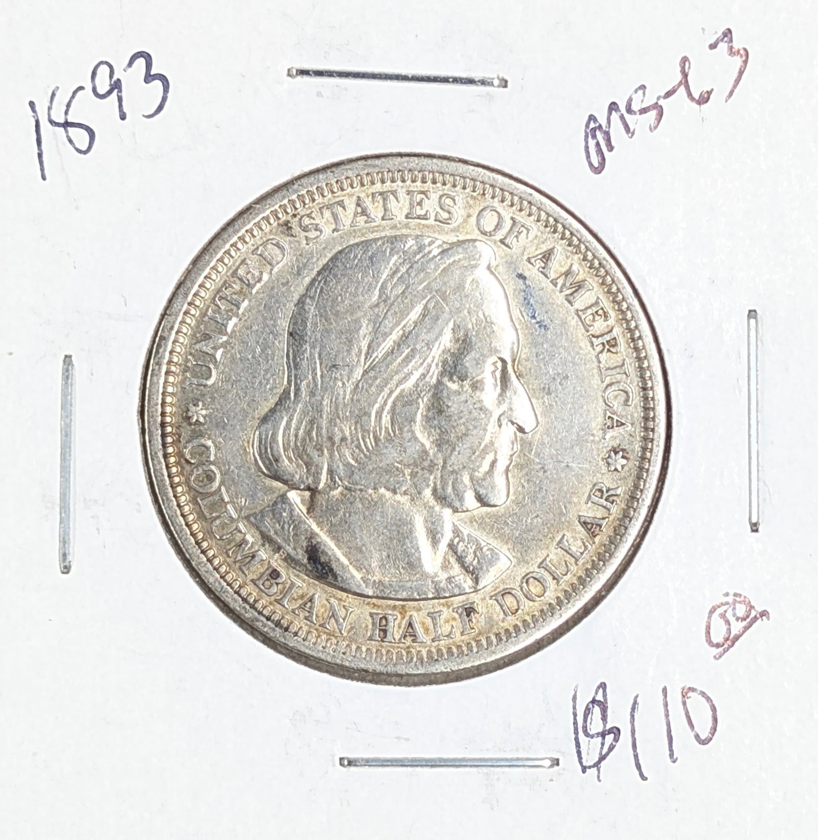 1893 Silver Columbian Half Dollar (1 of 2)