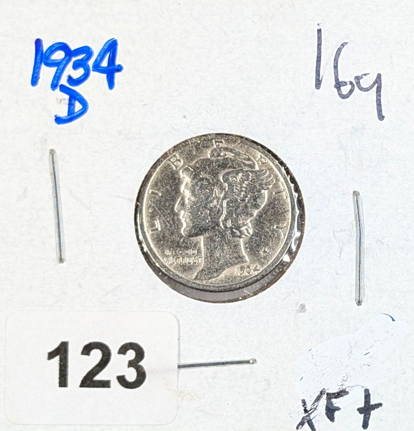 1934-D Silver Mercury Dime - Good Condition (1 of 2)