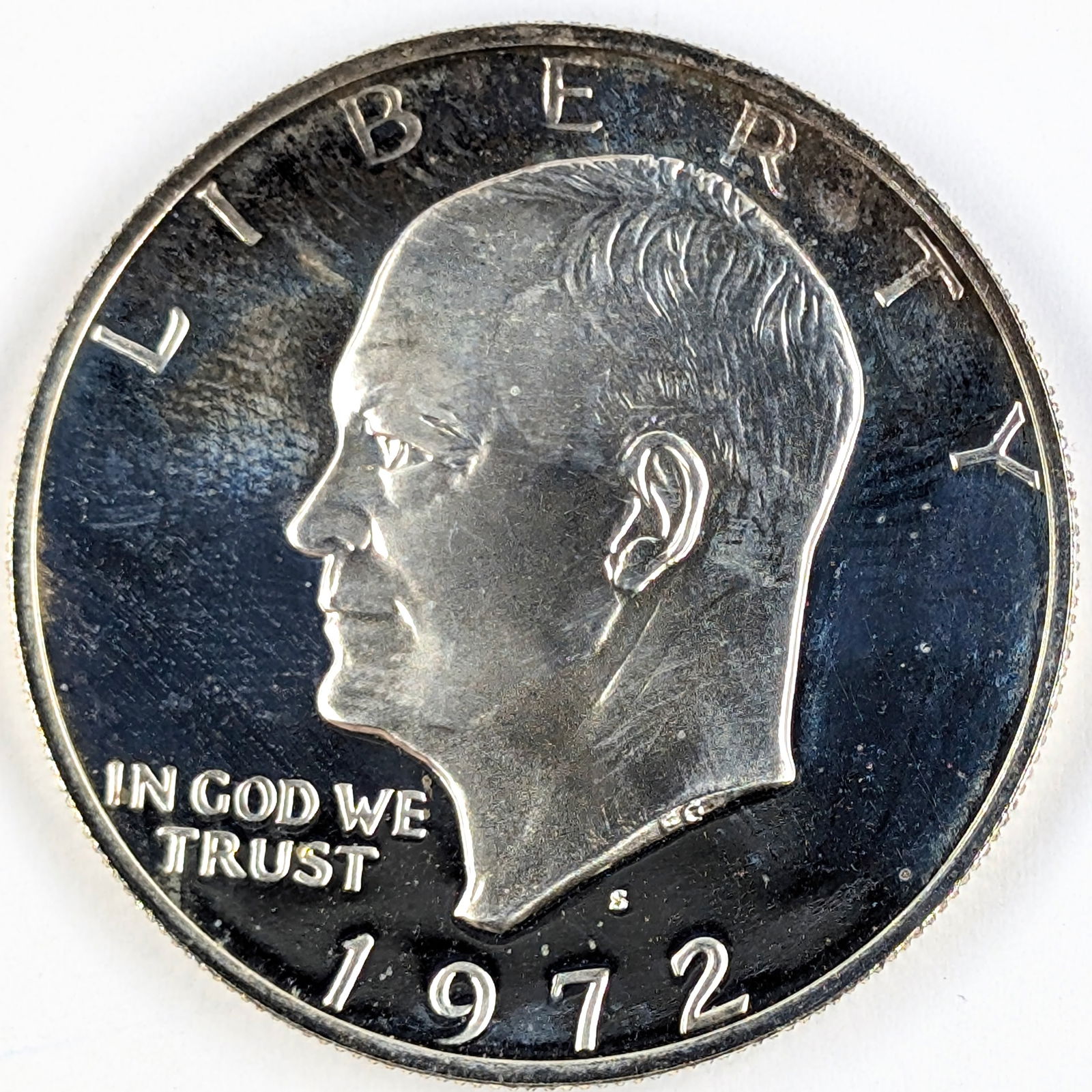 1972-S Eisenhower " Ike" Proof Silver Dollar (1 of 2)