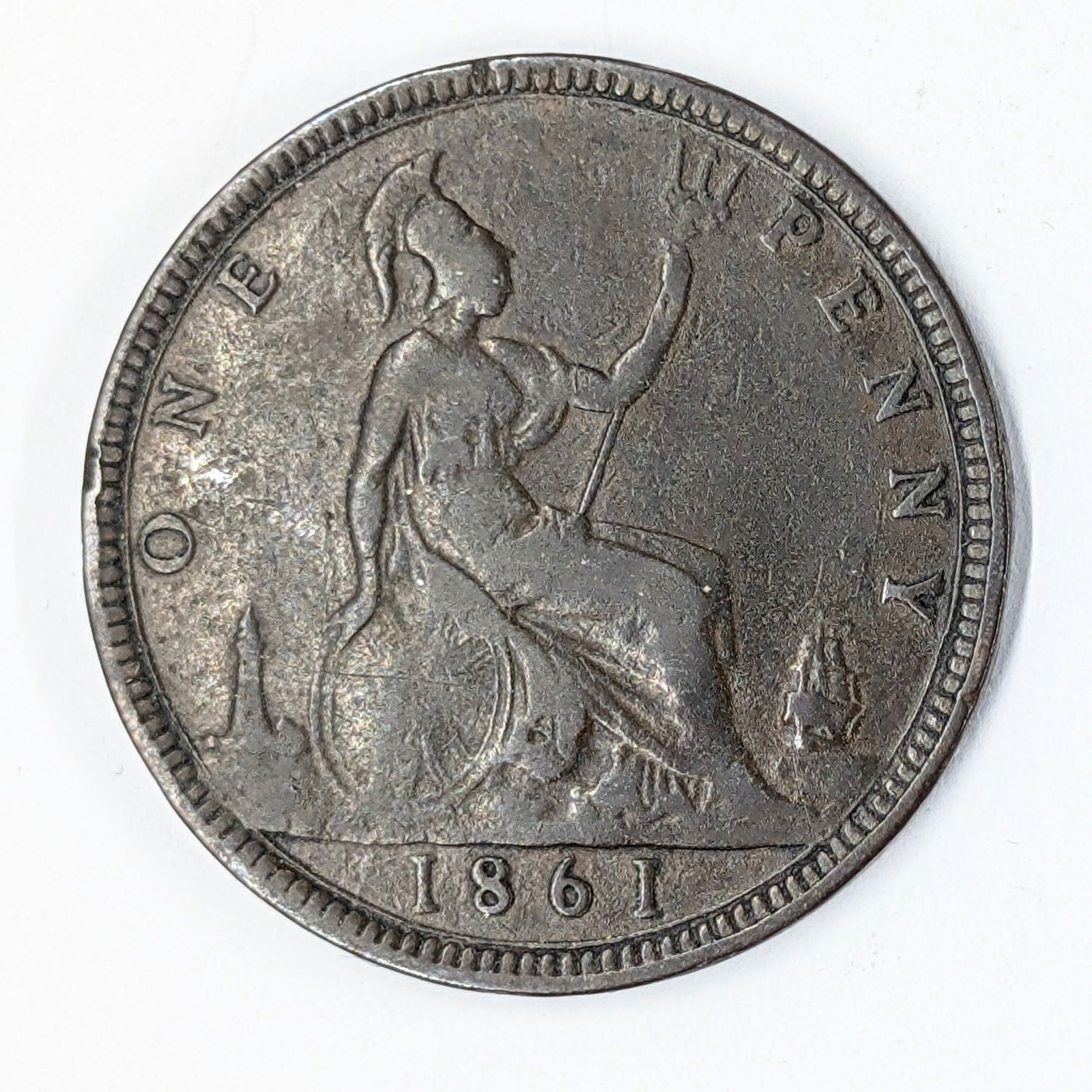 1861 United Kingdom 1 Penny (1 of 2)