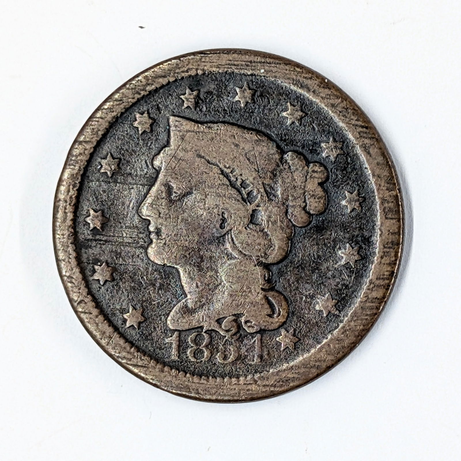 1854 Large Cent (1 of 2)