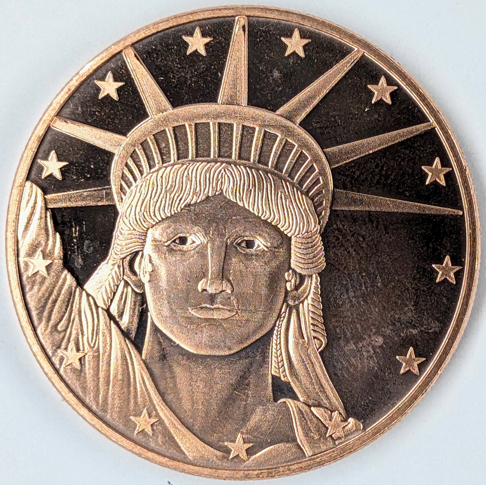 1 Ounce Fine .999 Copper Round - Lady Liberty (1 of 2)