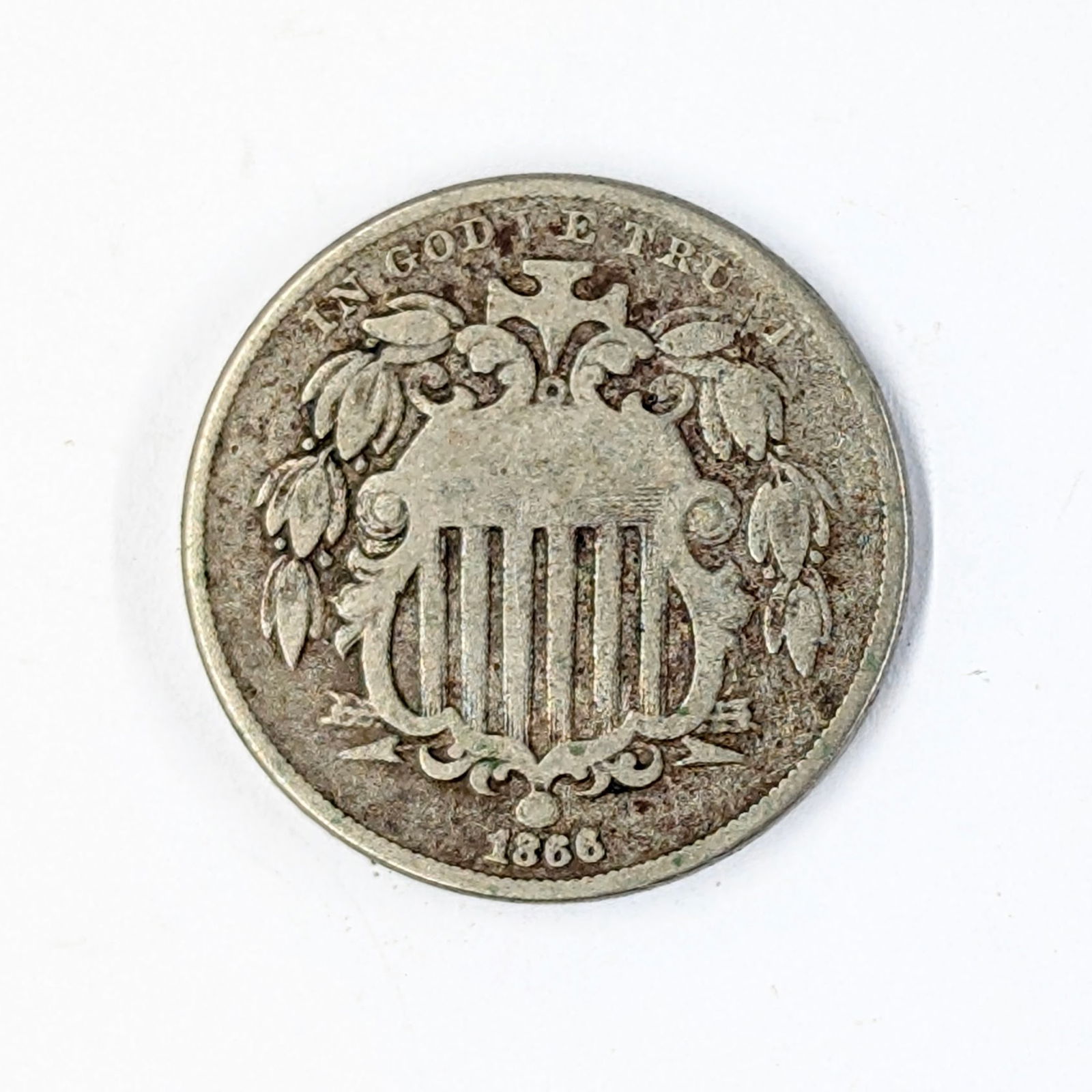 1866 Shield Nickel w/ Rays (1 of 2)