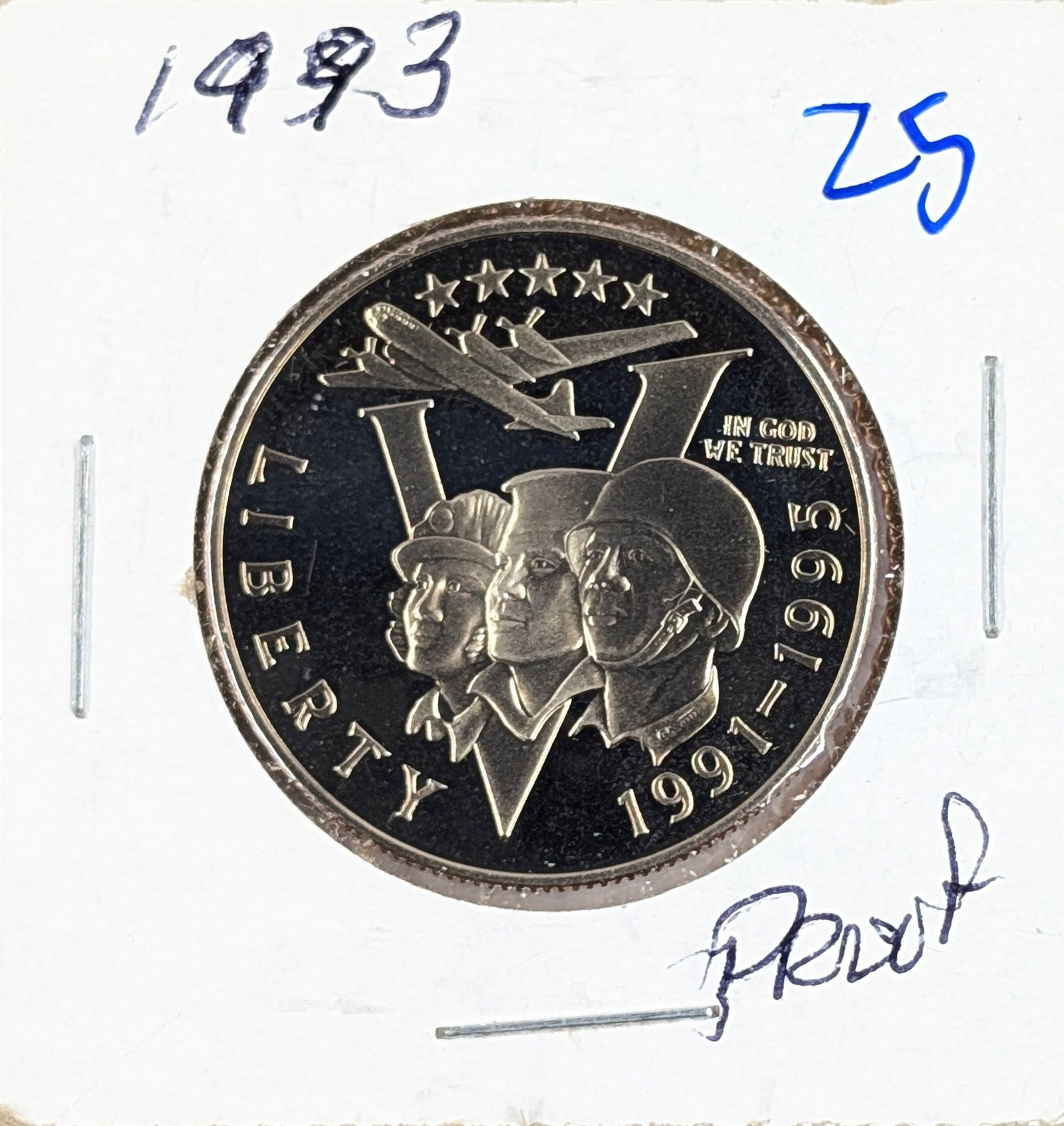 1993-P WWII Commemorative Half Dollar - Proof: Coin 